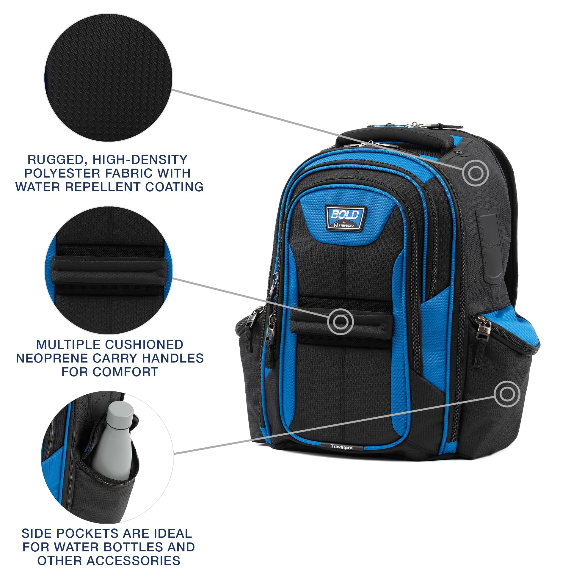 travelpro-bold-softside-2-piece-set-22-expandable-2-wheel-carry-on-backpack-blue image 8