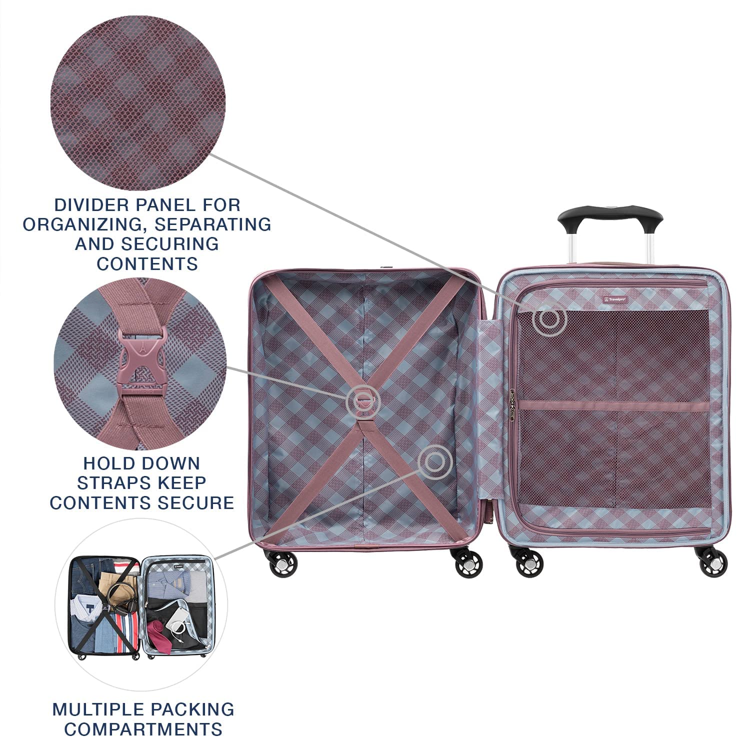 travelpro-maxlite-5-international-carry-on-hardside-spinner-dusty-rose-19-inch image 4