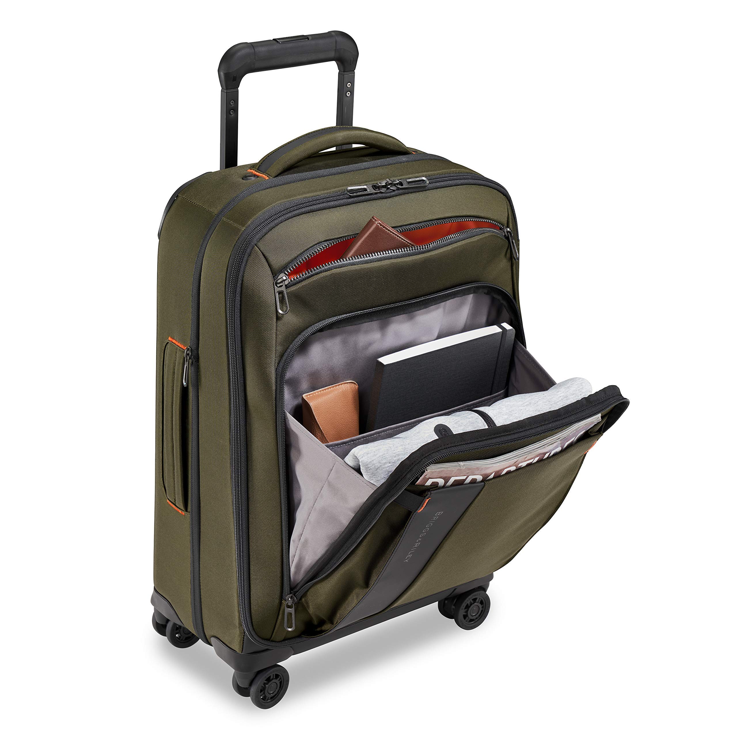 briggs-riley-zdx-22-carry-on-expandable-spinner-softside-luggage-hunter image 8