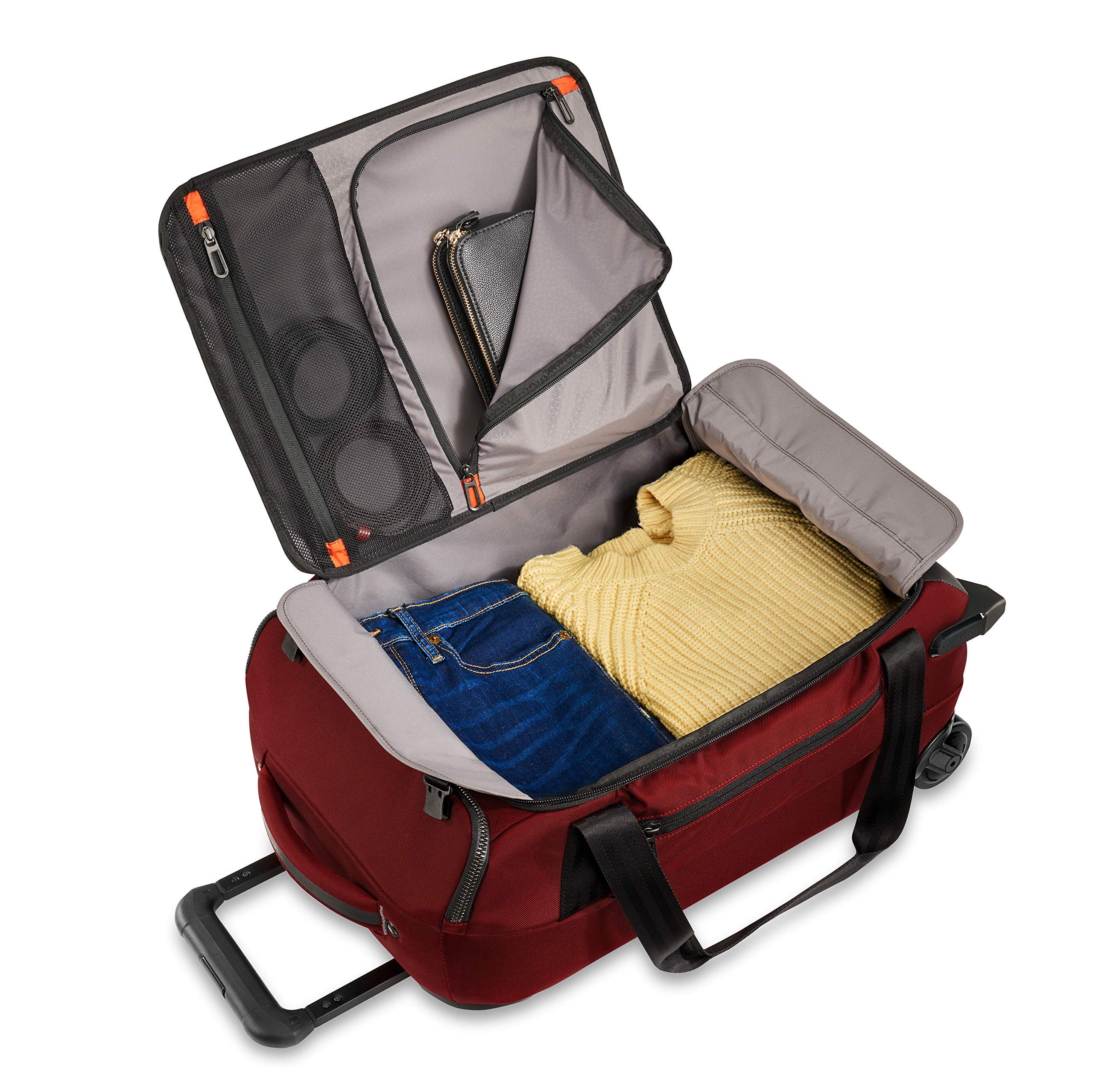 briggs-riley-zdx-upright-rolling-duffel-bag-brick-carry-on-21-inch image 8