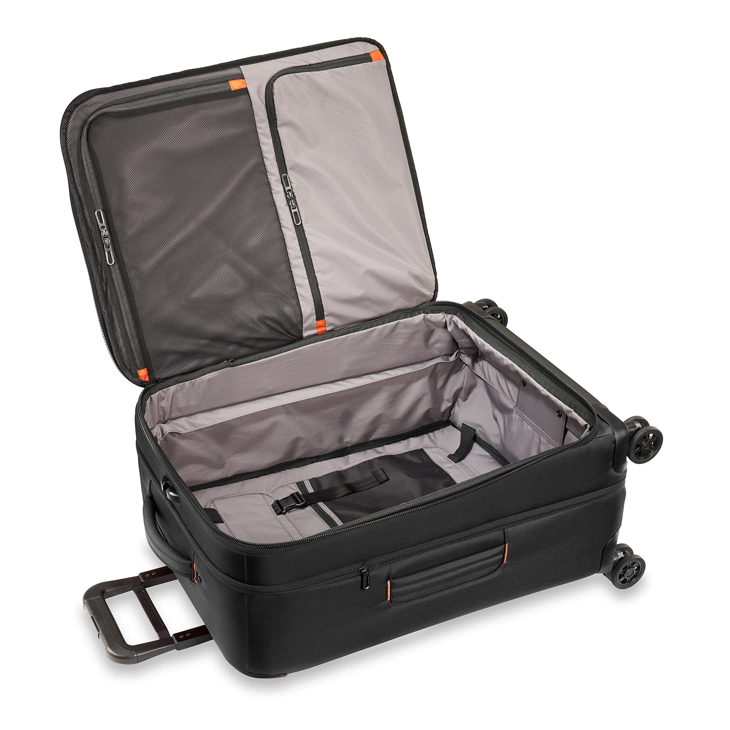 briggs-riley-zdx-26-medium-expandable-spinner-checked-luggage-black image 7