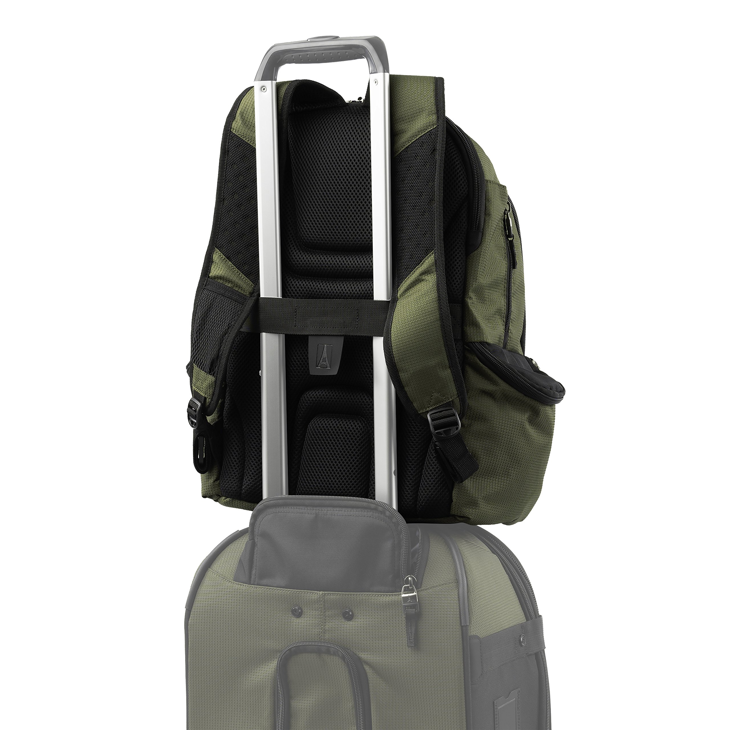 travelpro-bold-lightweight-rugged-backpack-fits-15-6-laptop-olive-black image 5
