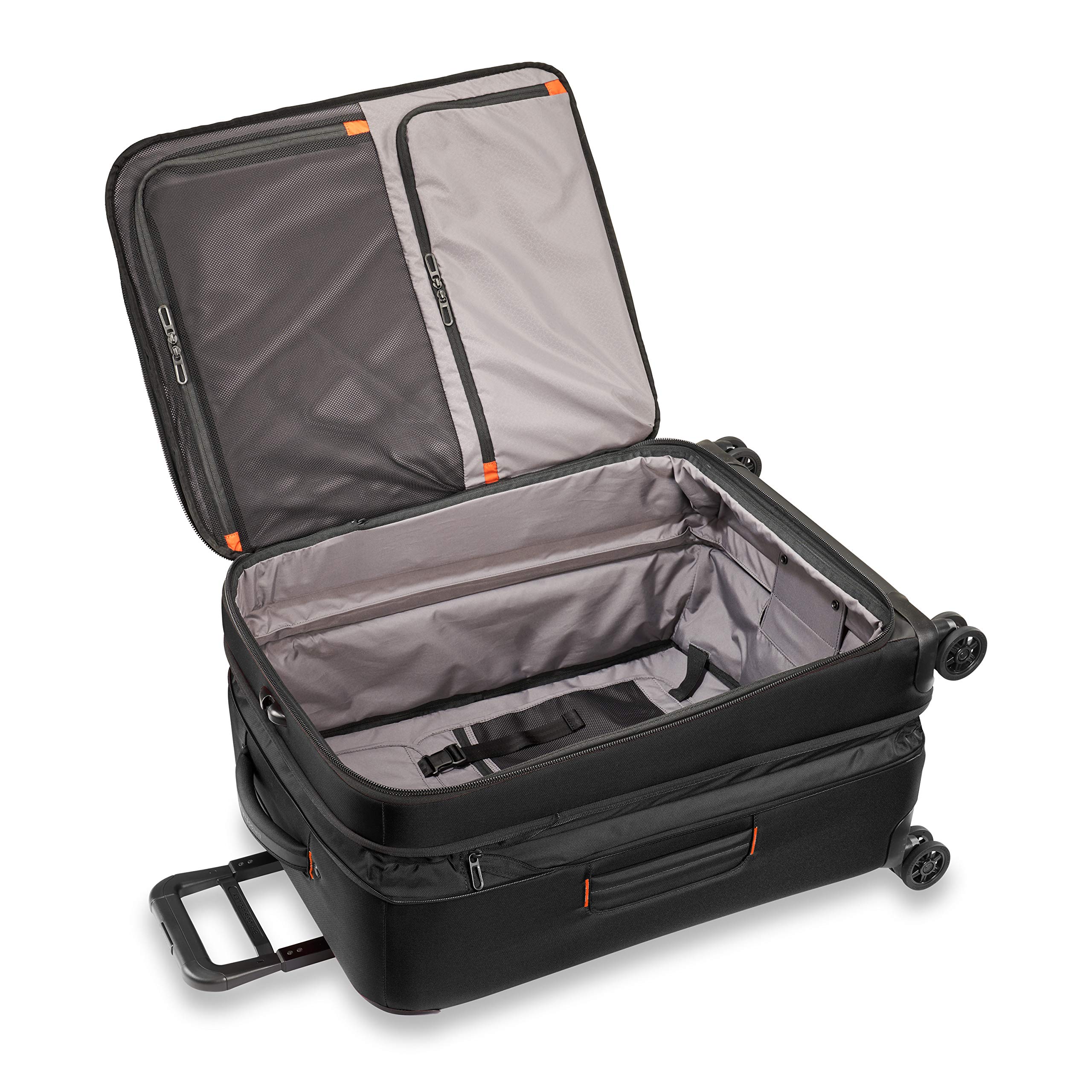 briggs-riley-zdx-26-medium-expandable-spinner-checked-luggage-black image 8