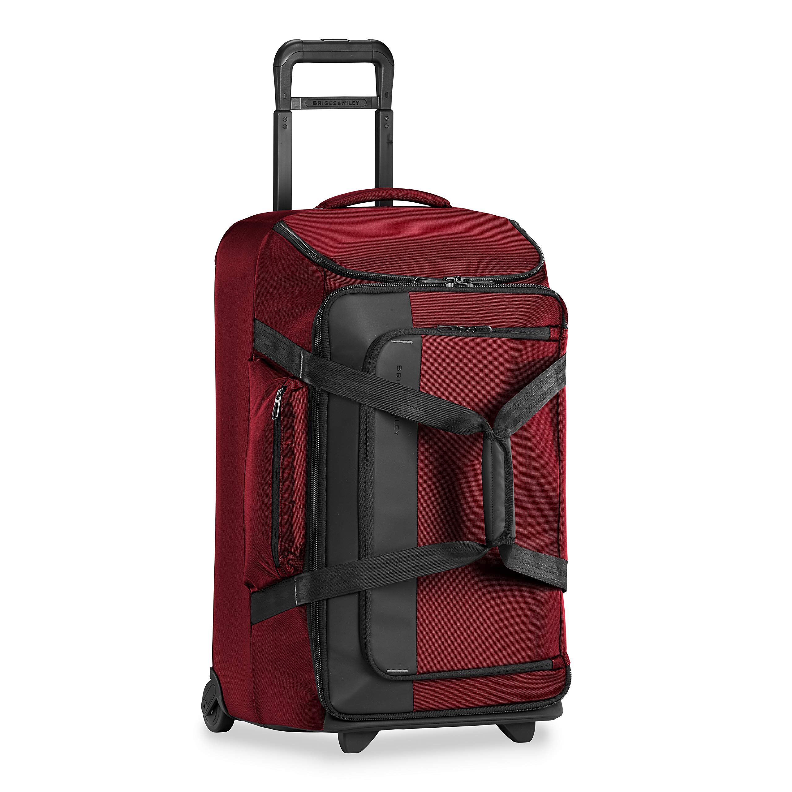 briggs-riley-zdx-upright-rolling-duffel-bag-brick-checked-27-inch image 1