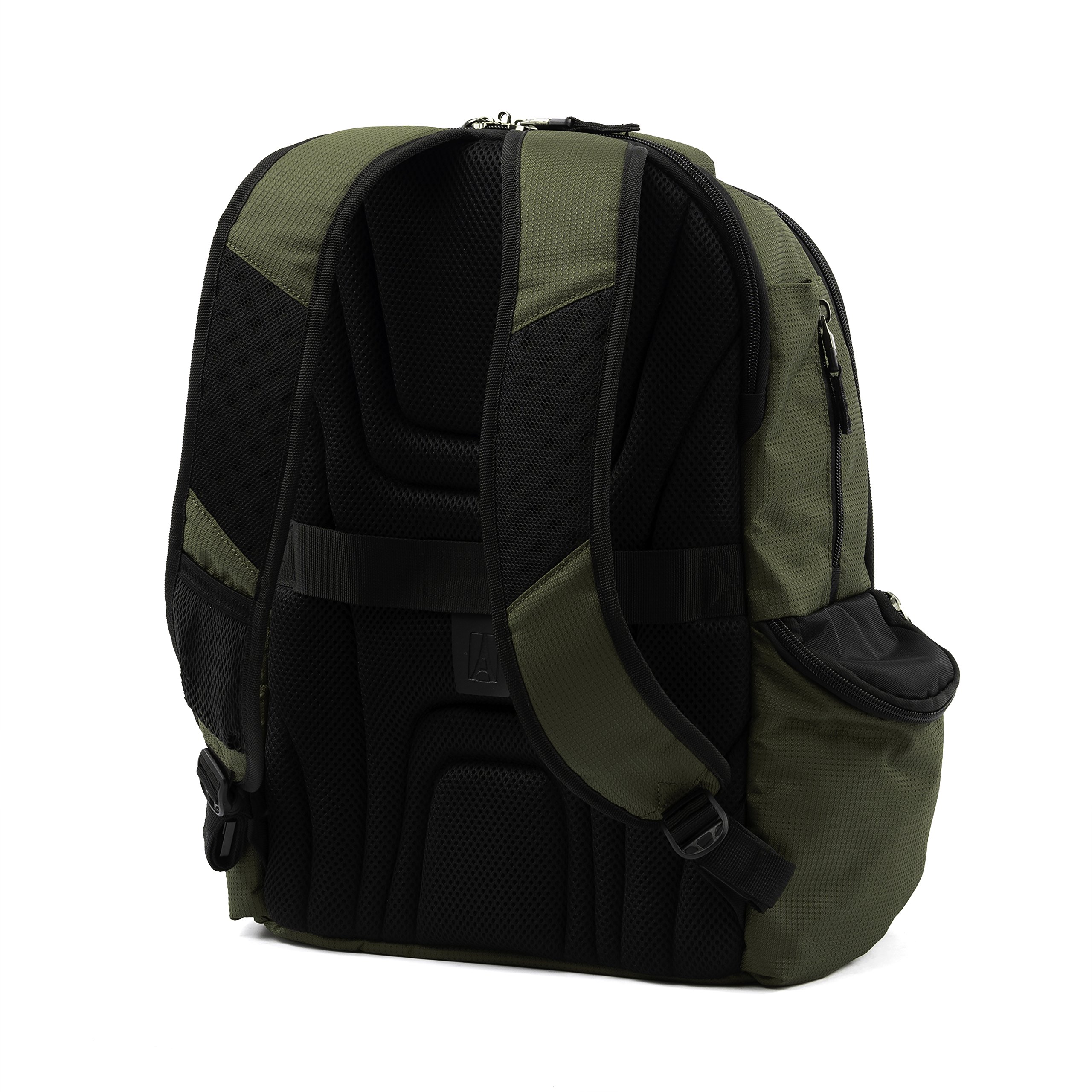 travelpro-bold-lightweight-rugged-backpack-fits-15-6-laptop-olive-black image 2