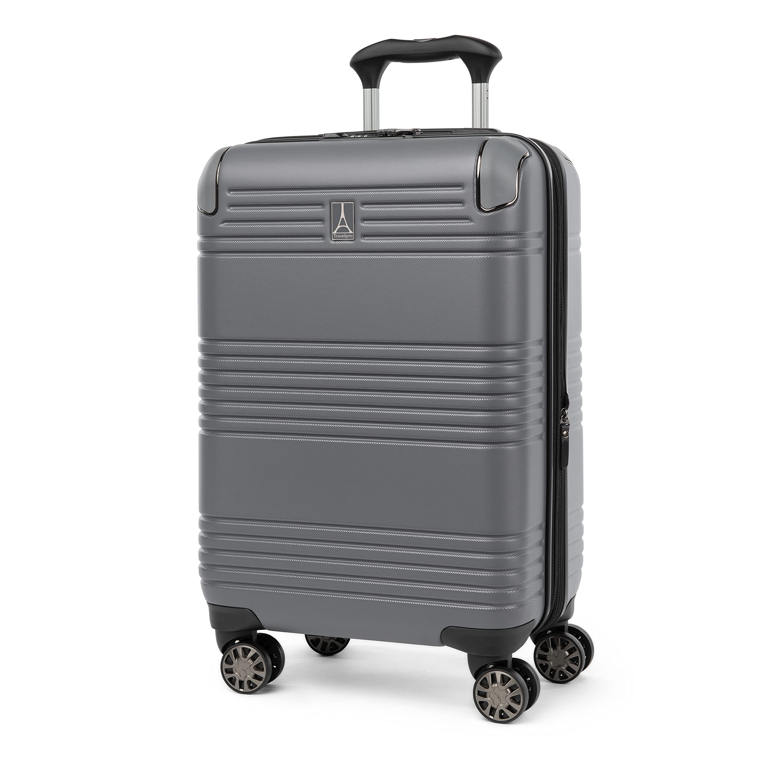 travelpro-roundtrip-hardside-expandable-luggage-set-21-25-gunmetal-2-piece-with- image 2