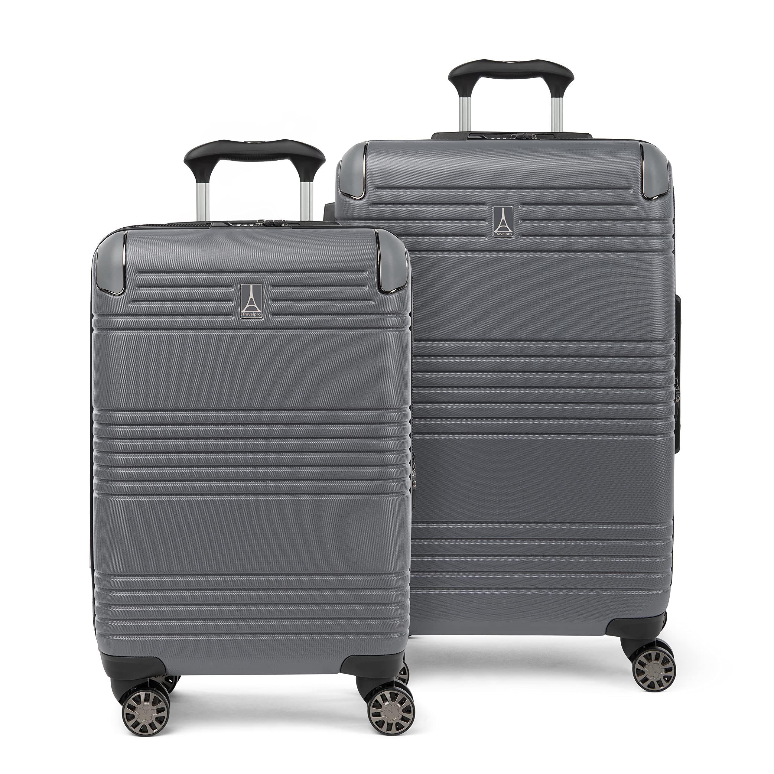 travelpro-roundtrip-hardside-expandable-luggage-set-21-25-gunmetal-2-piece-with- image 1