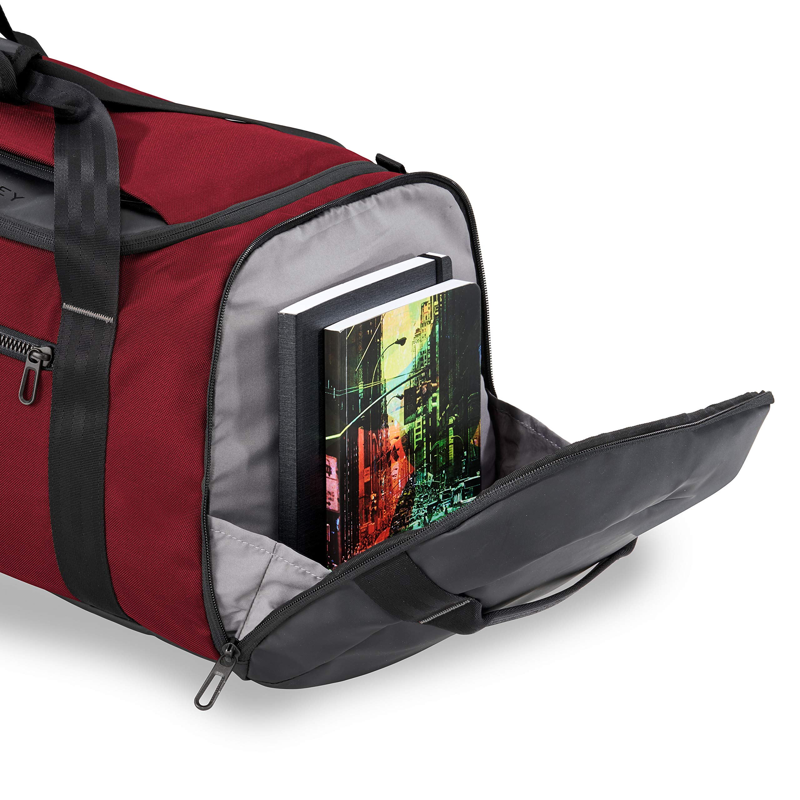 briggs-riley-zdx-large-duffle-bag-brick-one-size-carry-on-duffle-with-wet-dry-po image 7