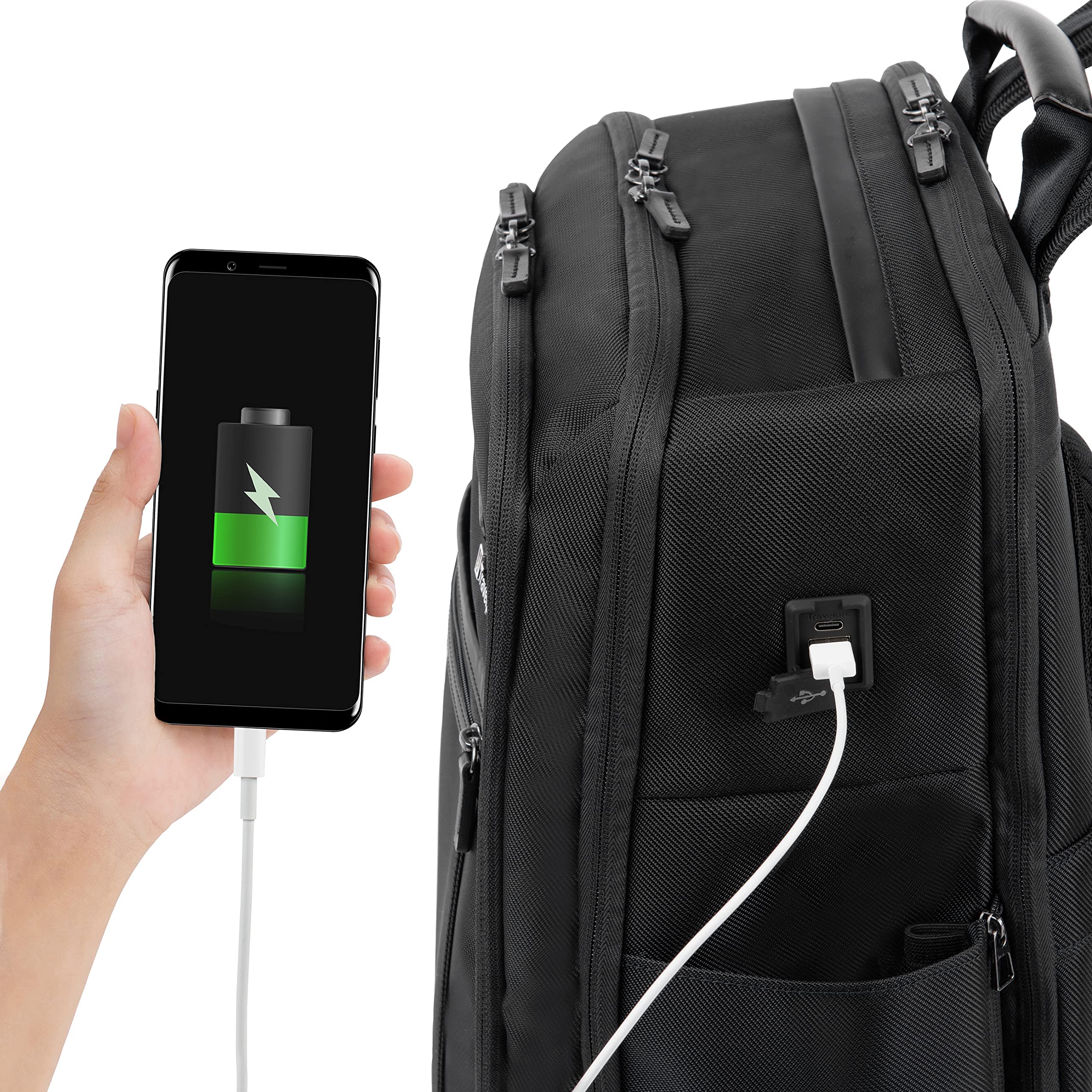 travelpro-crew-executive-choice-3-large-backpack-28l-with-usb-a-c-ports-fits-15- image 4