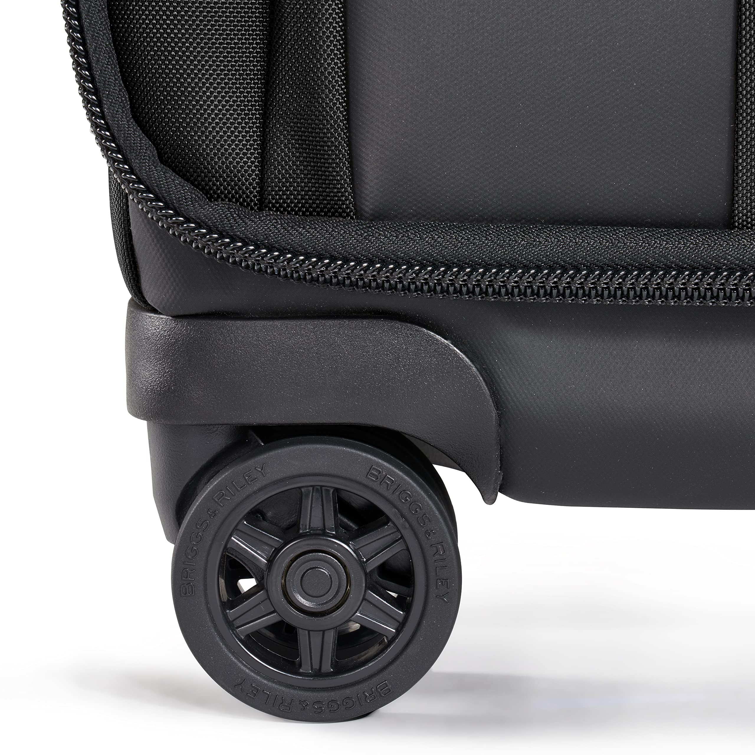 briggs-riley-zdx-26-medium-expandable-spinner-checked-luggage-black image 6