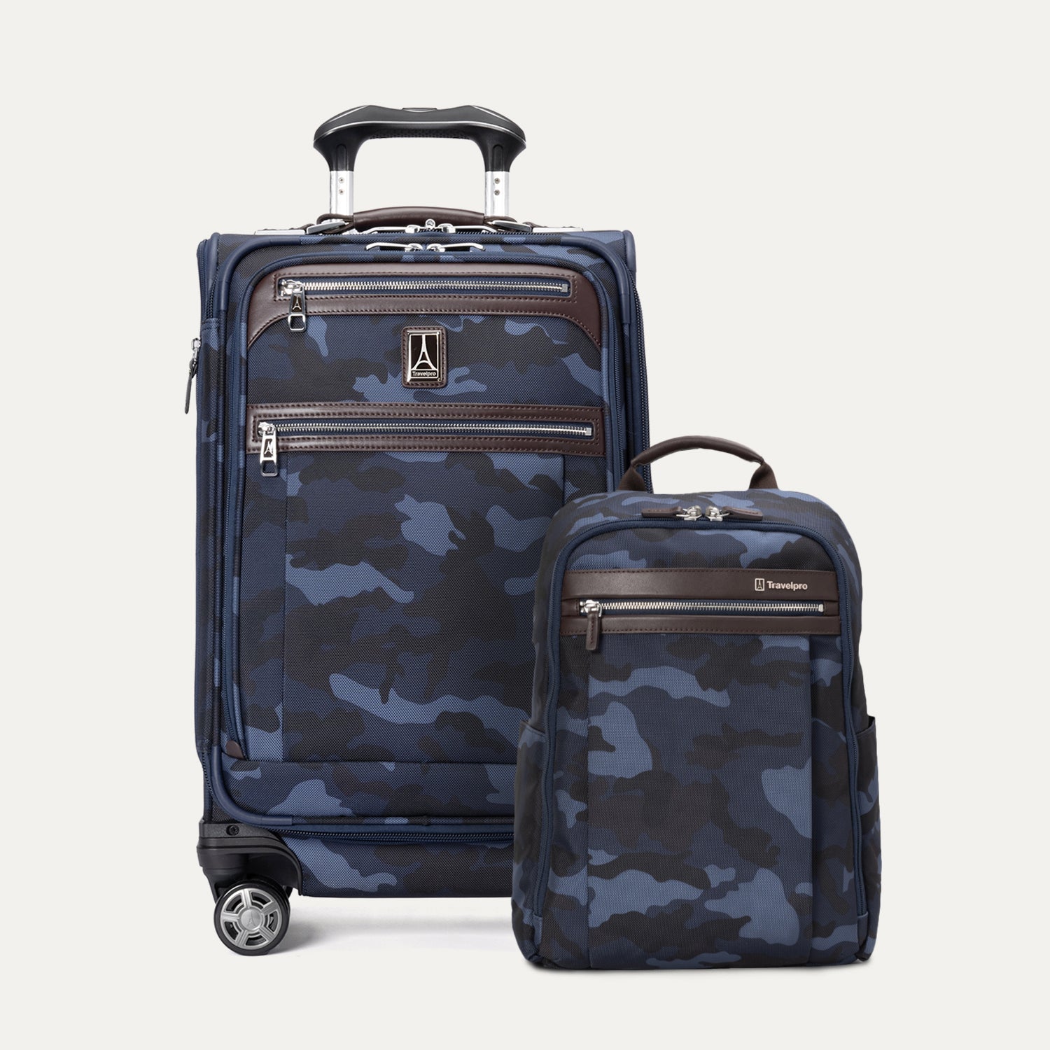 travelpro-platinum-elite-carry-on-and-slim-backpack-camouflage-set image 1