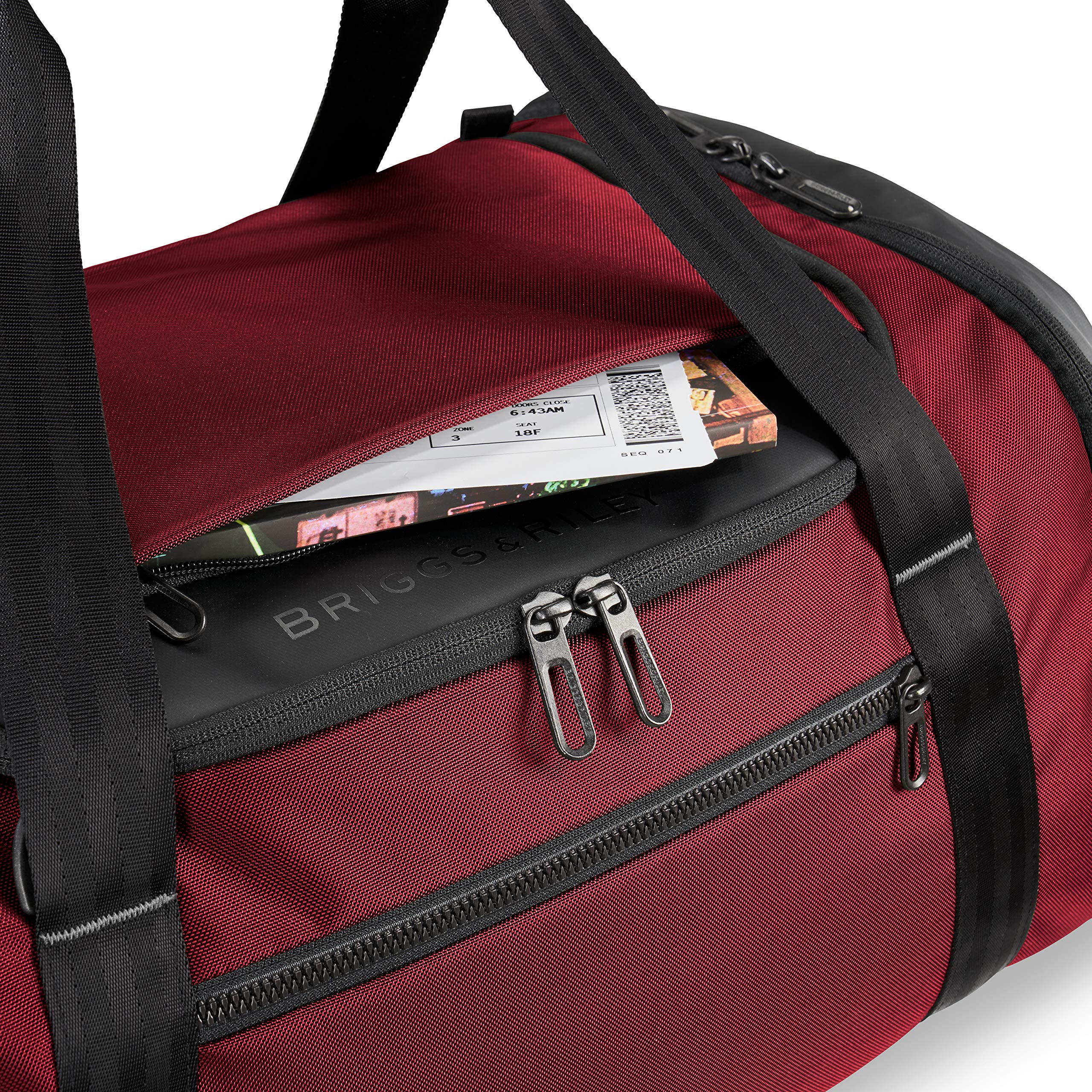 briggs-riley-zdx-large-duffle-bag-brick-one-size-carry-on-duffle-with-wet-dry-po image 6