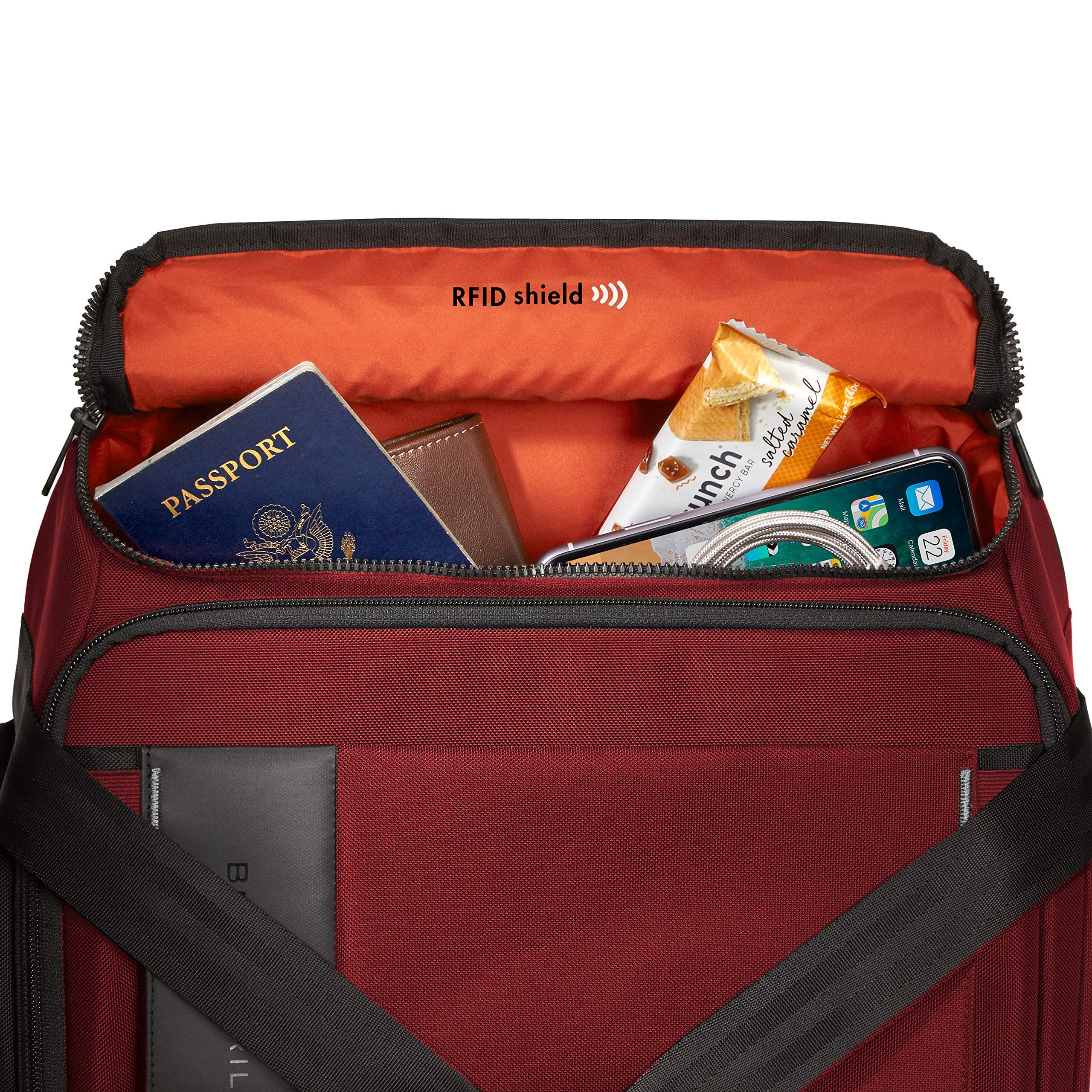 briggs-riley-zdx-upright-rolling-duffel-bag-brick-carry-on-21-inch image 6