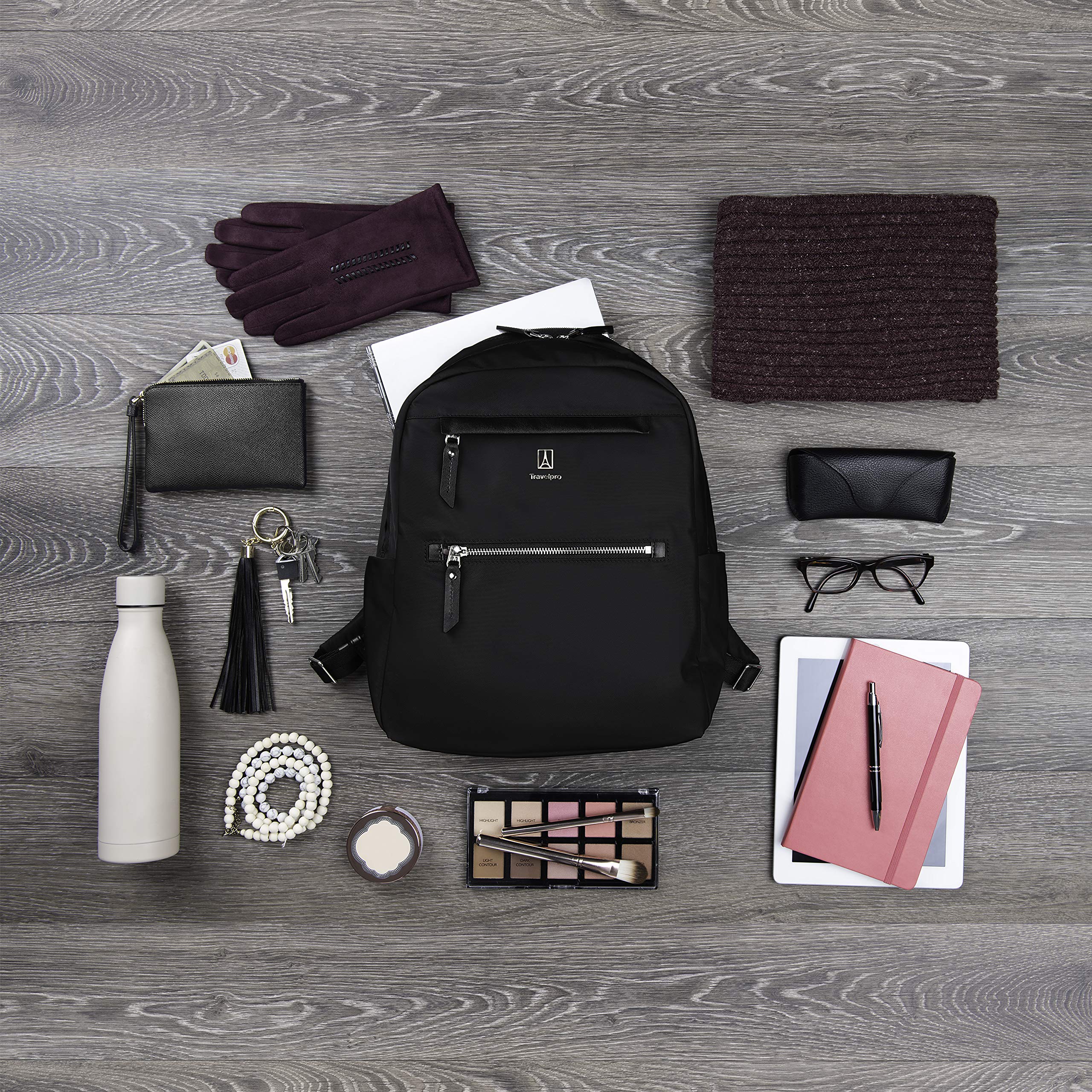 travelpro-platinum-elite-women-s-backpack-shadow-black image 2