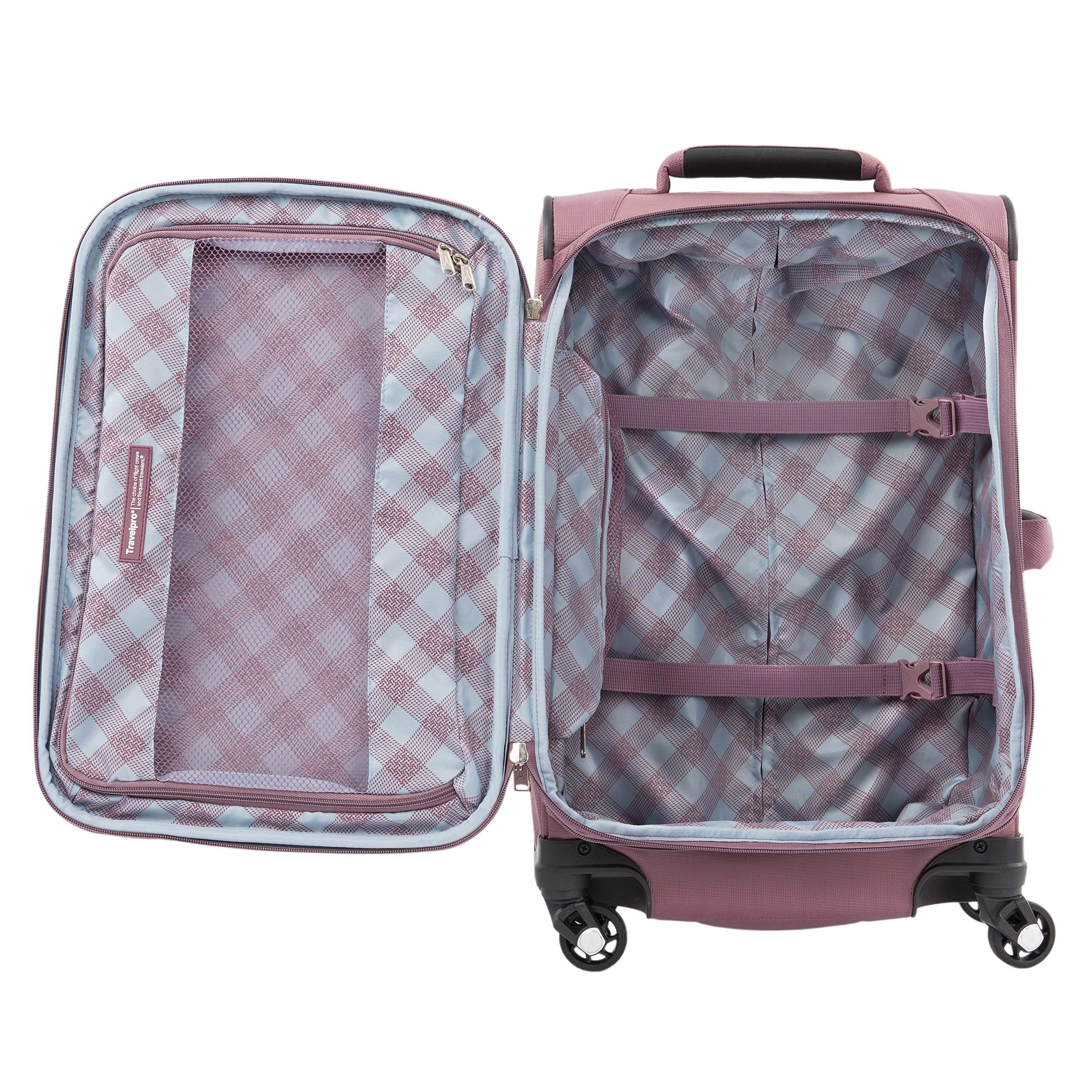 travelpro-maxlite-5-softside-expandable-luggage-2-piece-set-21-25-dusty-rose-pin image 5