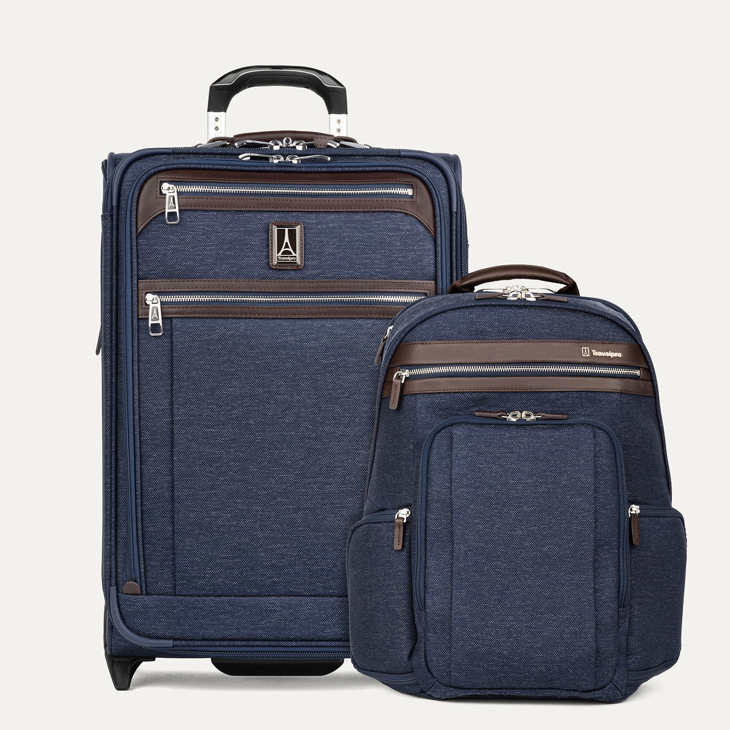 travelpro-platinum-elite-carry-on-rollaboard-and-business-backpack-set image 1