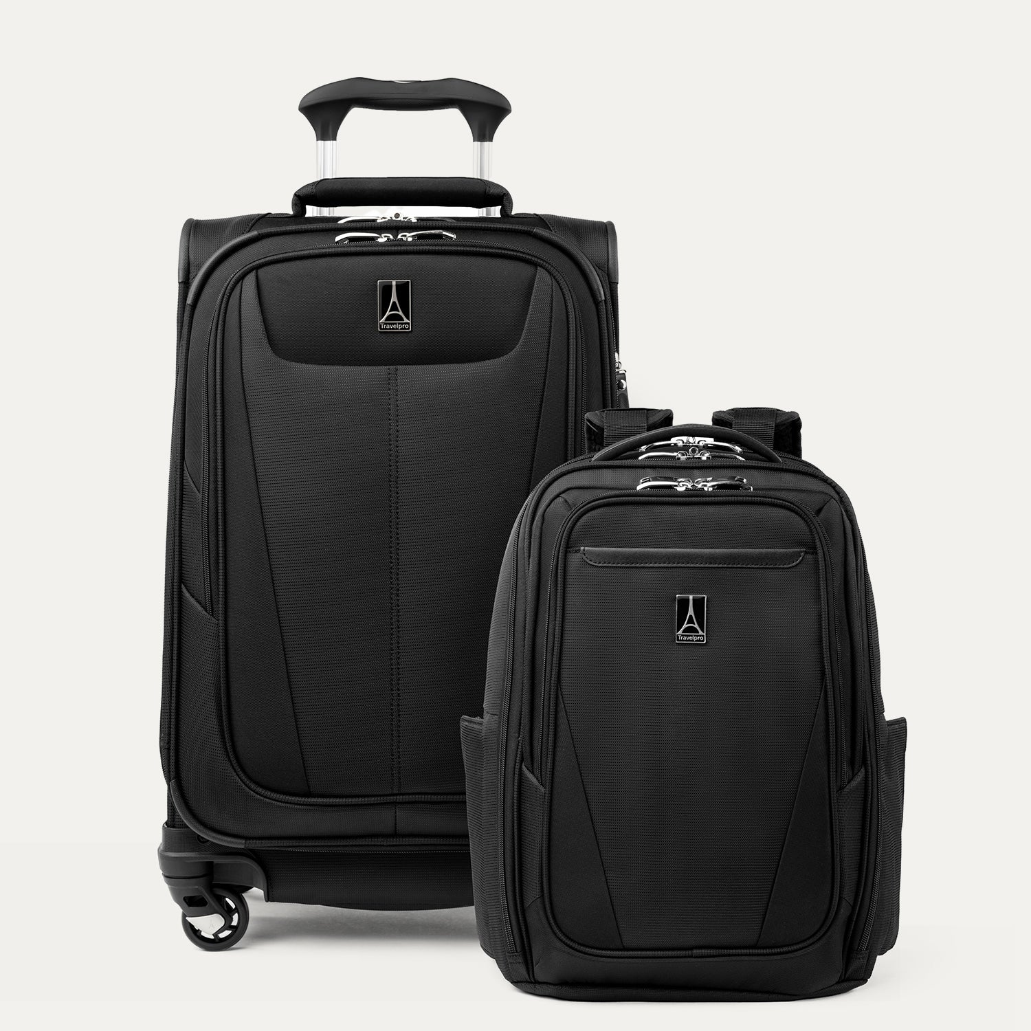 travelpro-maxlite-carry-on-laptop-backpack-set-ultra-light-spinner-backpack-comb image 1