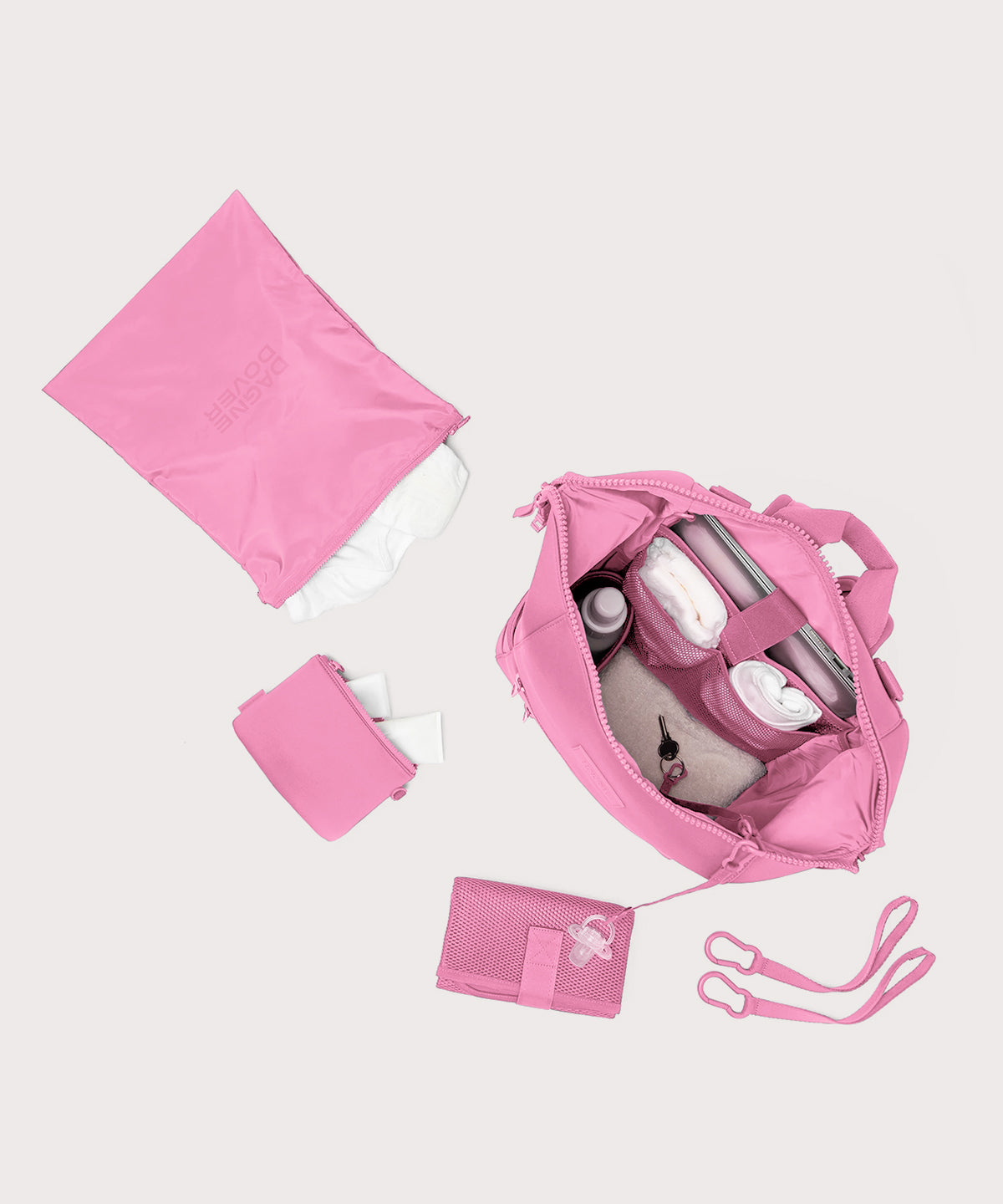 dagne-dover-indi-diaper-backpack-in-dolly-large-neoprene-convertible-diaper-bag- image 2