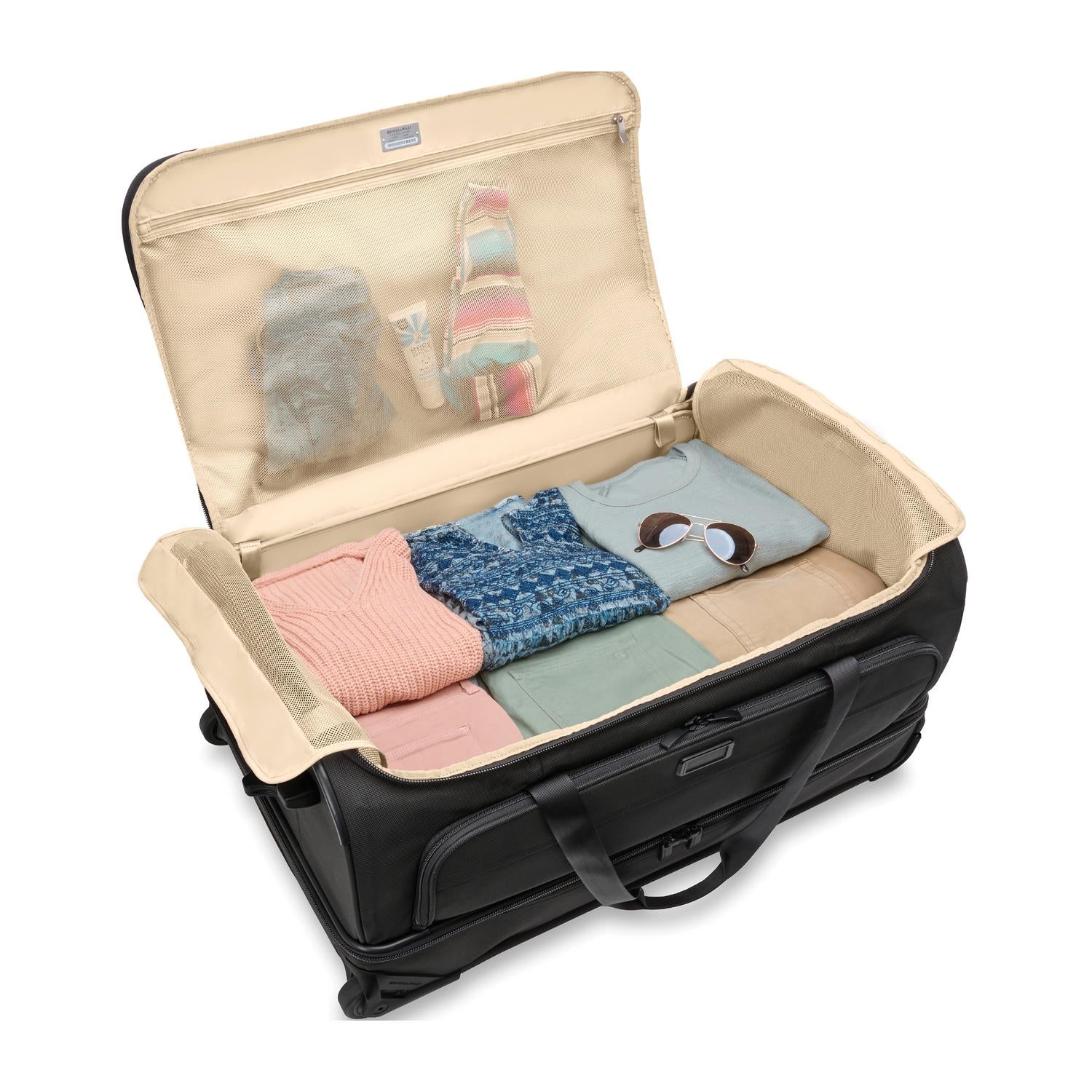 briggs-riley-baseline-large-two-wheel-duffle-rolling-duffle-with-flat-packing-se image 2