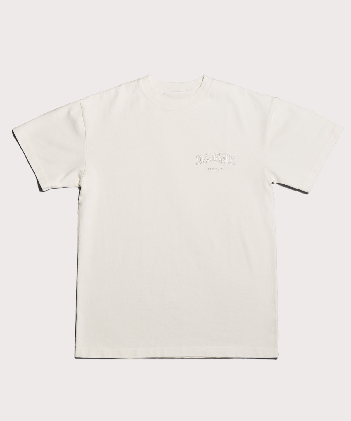 dagne-dover-varsity-logo-t-shirt-in-moonbeam-xl image 7