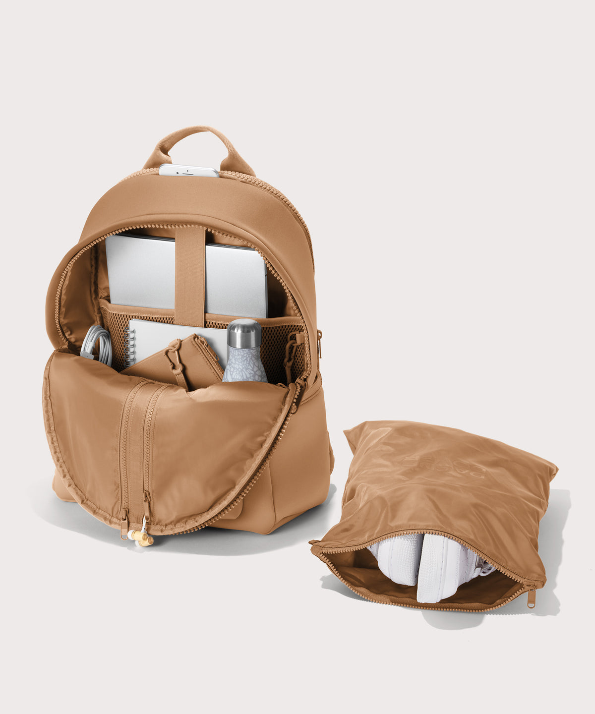 dagne-dover-dakota-backpack-in-camel-large image 3
