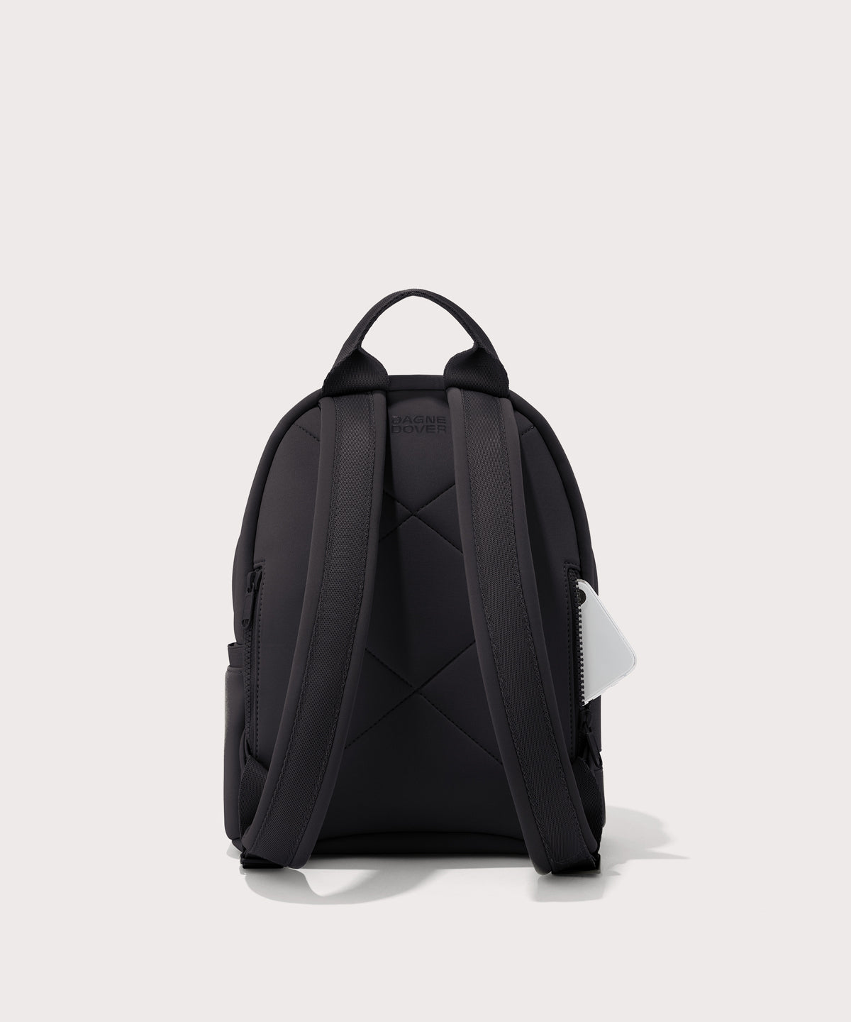 dagne-dover-dakota-backpack-in-onyx-small-compact-neoprene-backpack-with-tablet- image 5