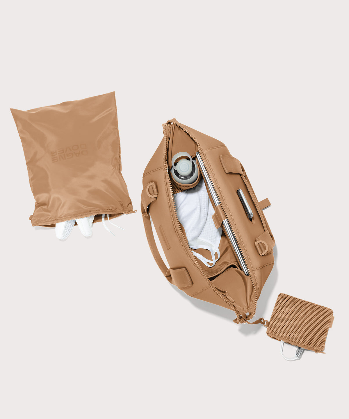 dagne-dover-landon-carryall-in-camel-medium-versatile-2-in-1-duffle-gym-bag image 3