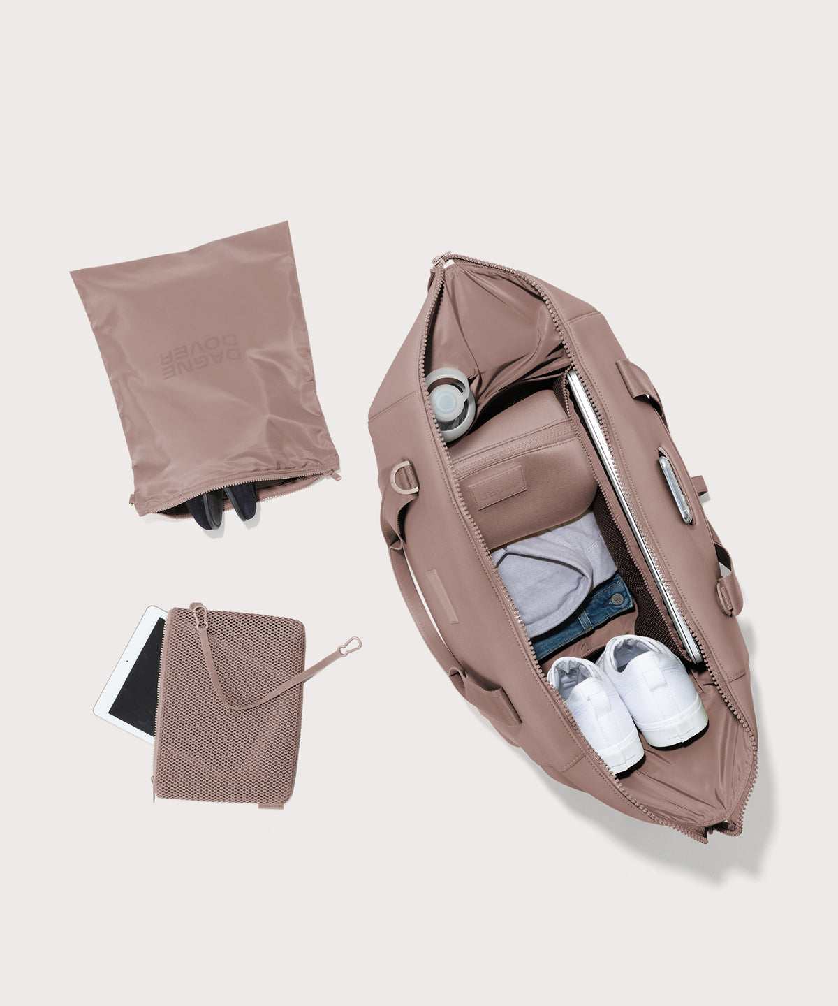 dagne-dover-landon-carryall-in-dune-extra-large-spacious-weekender-bag-with-shoe image 3