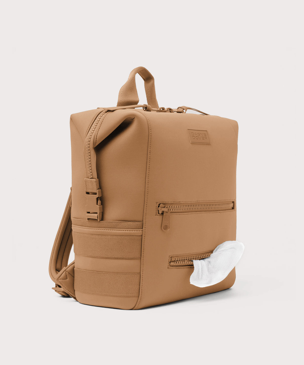 dagne-dover-indi-diaper-backpack-in-camel-large image 6