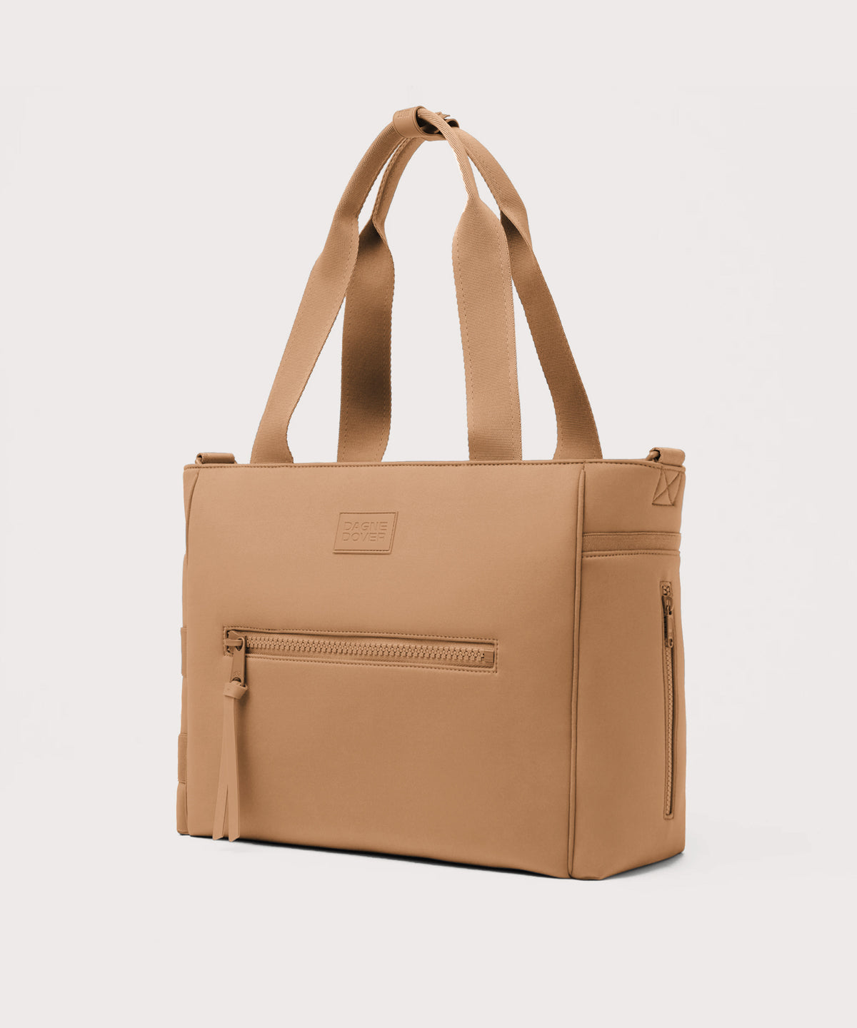 dagne-dover-wade-diaper-tote-in-camel-large-baby-bag-with-exterior-phone-pocket image 4