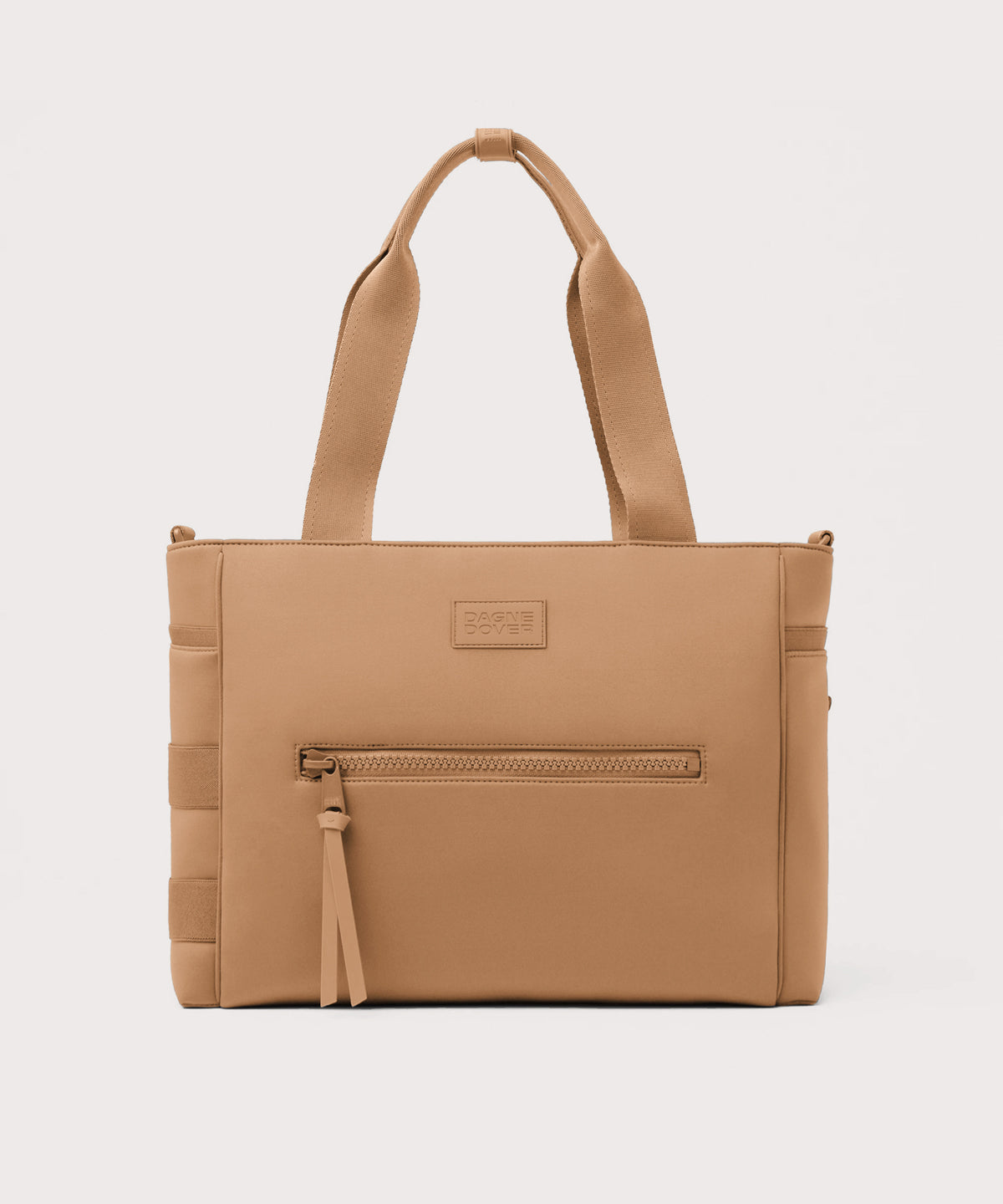 dagne-dover-wade-diaper-tote-in-camel-large-baby-bag-with-exterior-phone-pocket image 3