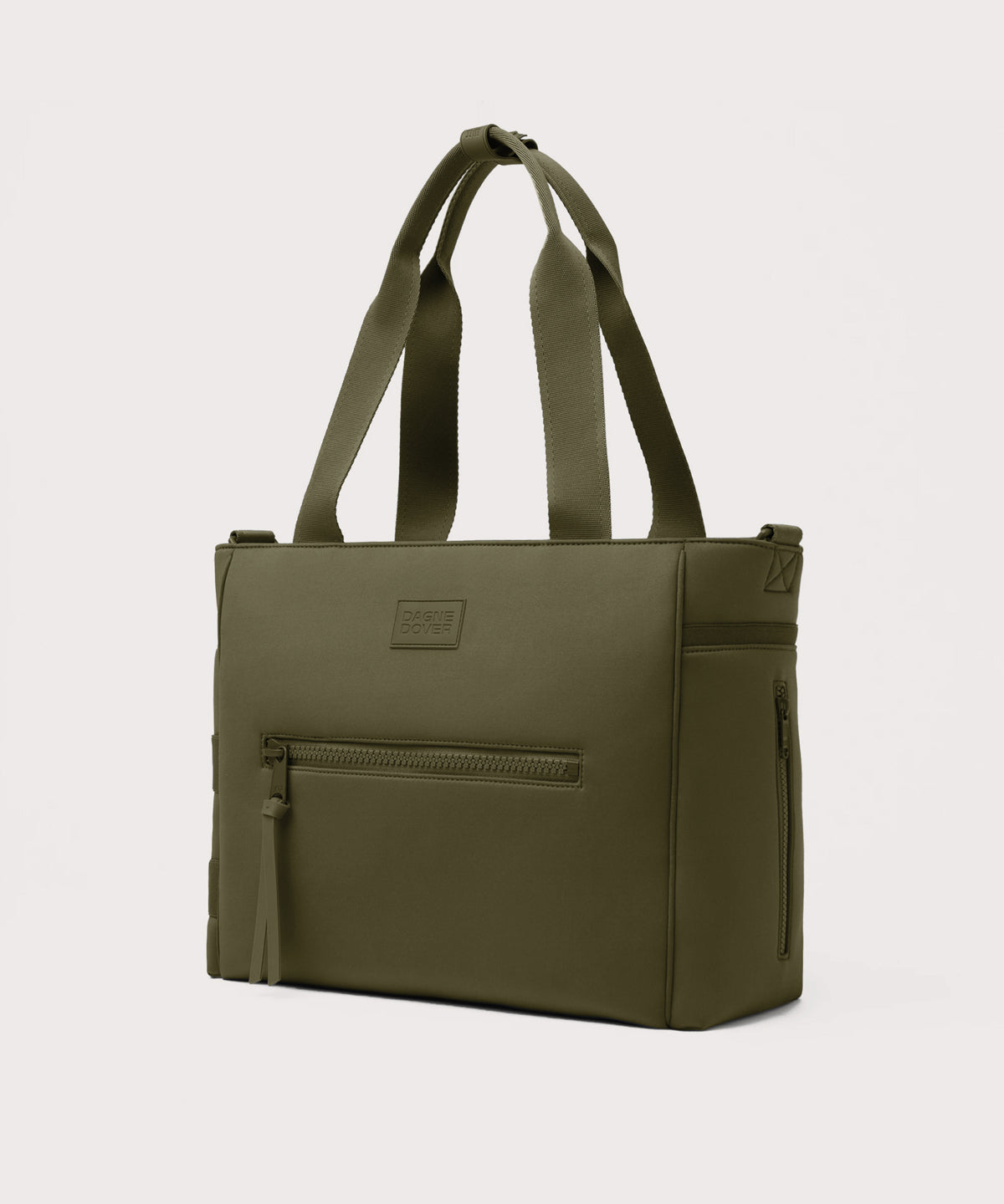 dagne-dover-wade-diaper-tote-in-dark-moss-large-baby-bag-with-multiple-pockets image 4