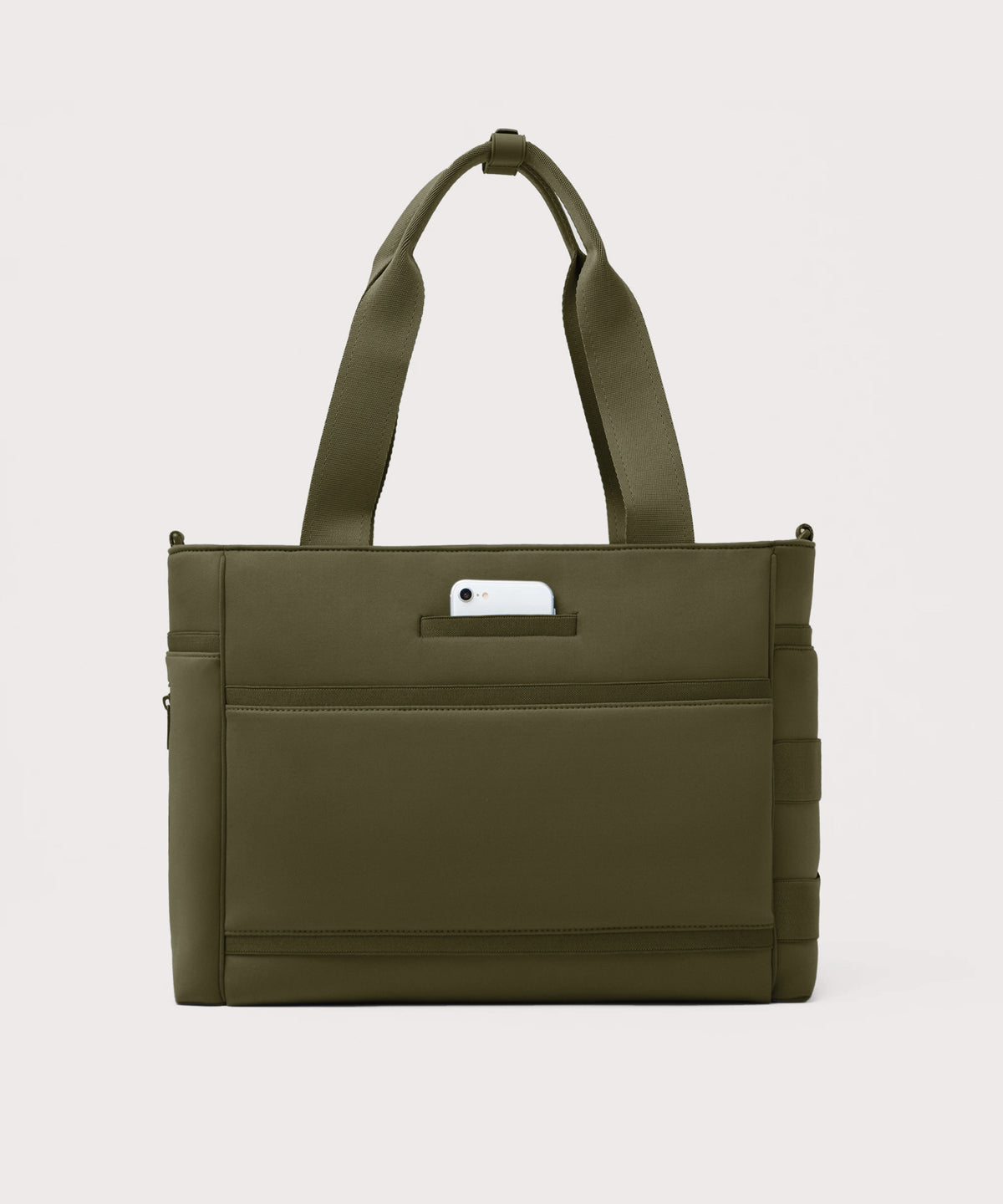 dagne-dover-wade-diaper-tote-in-dark-moss-large-baby-bag-with-multiple-pockets image 5