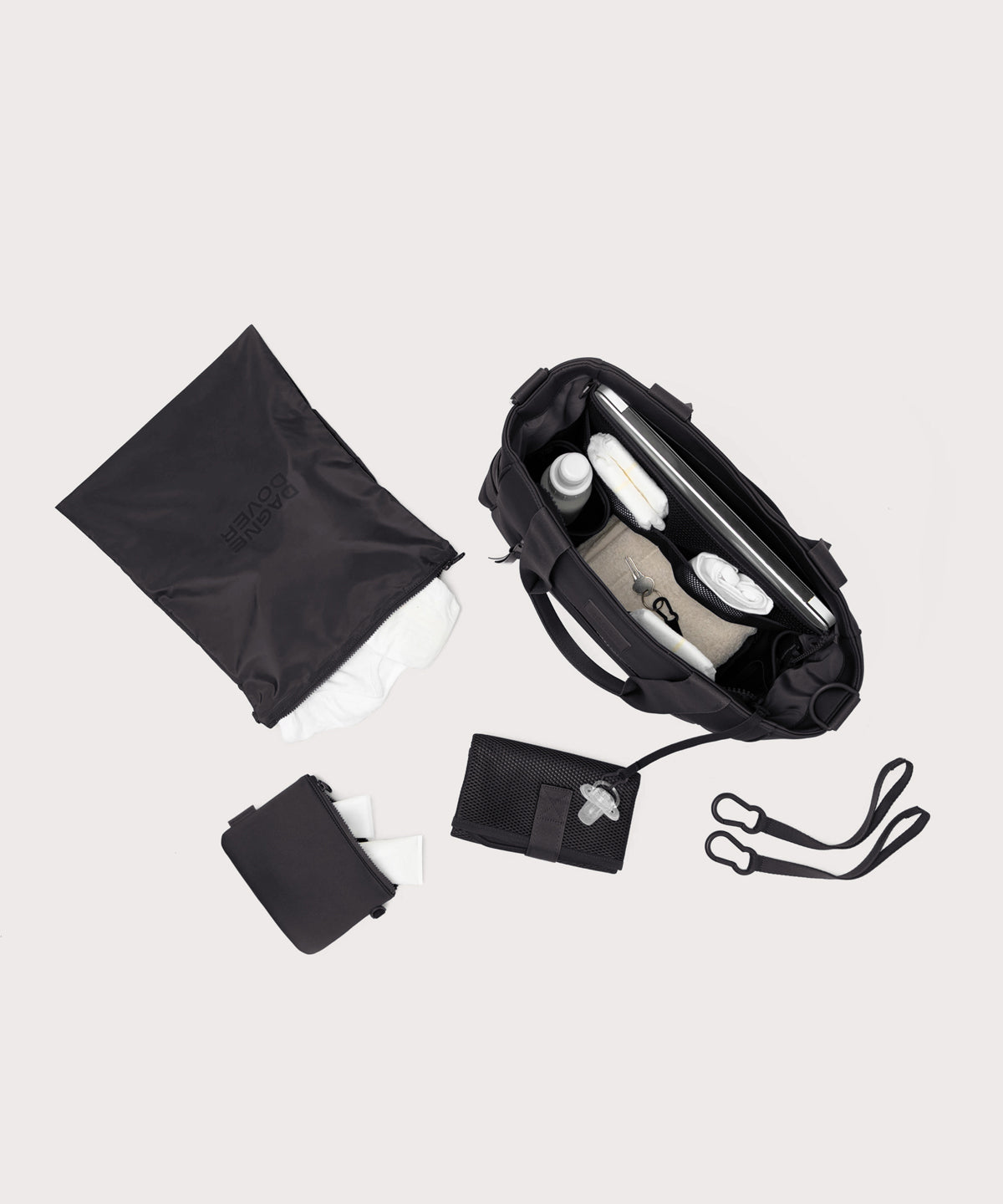dagne-dover-wade-diaper-tote-in-onyx image 2