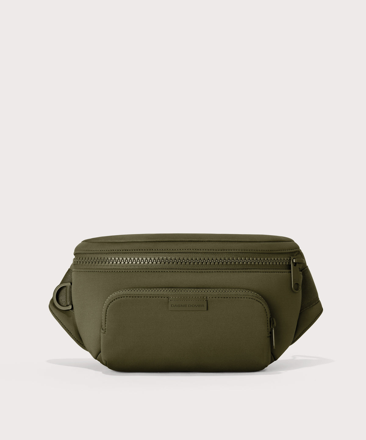 dagne-dover-jax-large-fanny-pack-in-dark-moss-spacious-hands-free-bag-with-table image 1