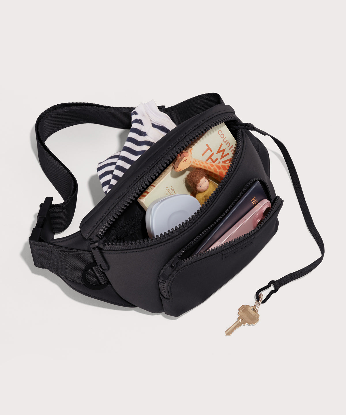 dagne-dover-jax-large-fanny-pack-in-onyx image 2