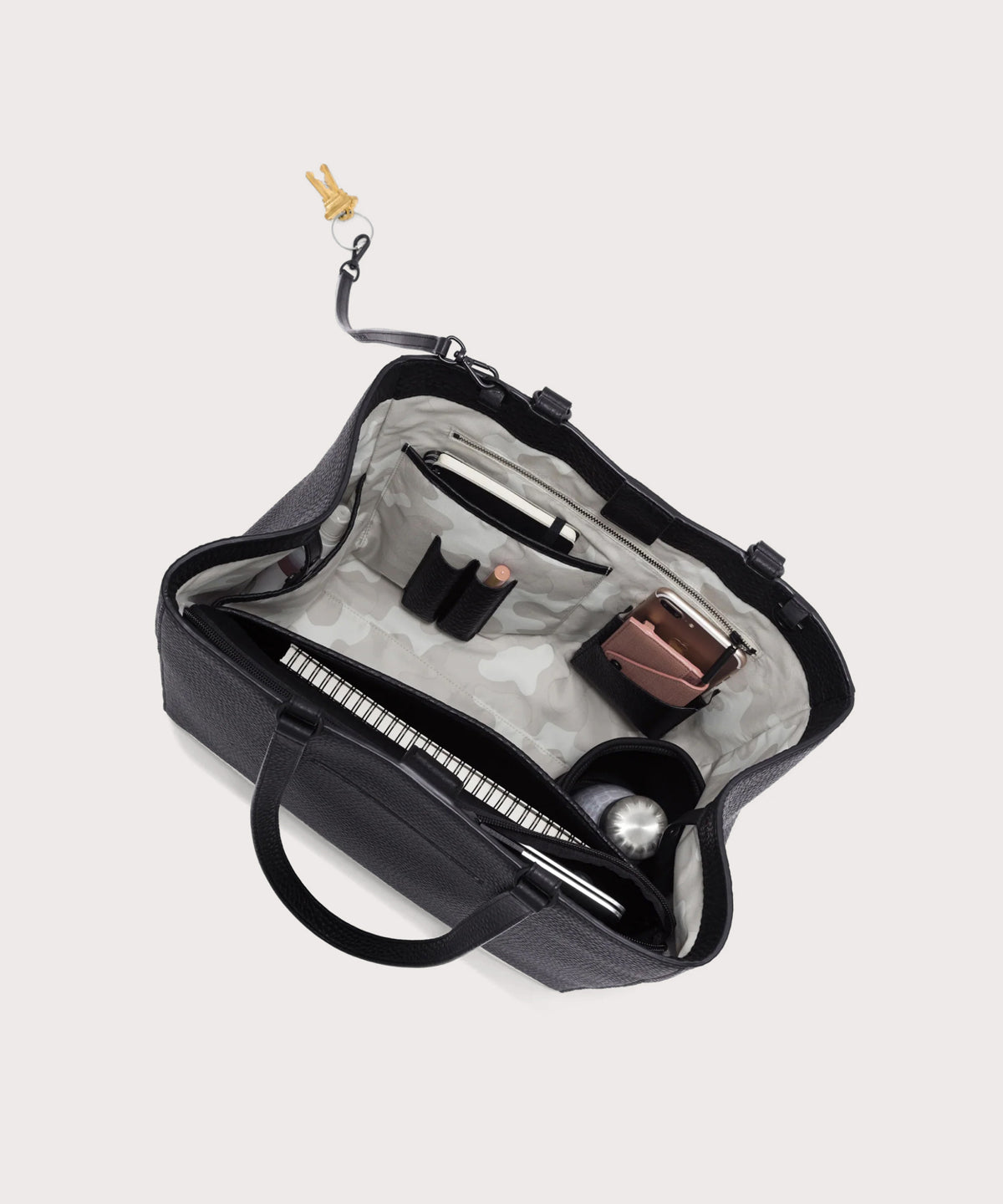 dagne-dover-allyn-tote-in-onyx-large image 2