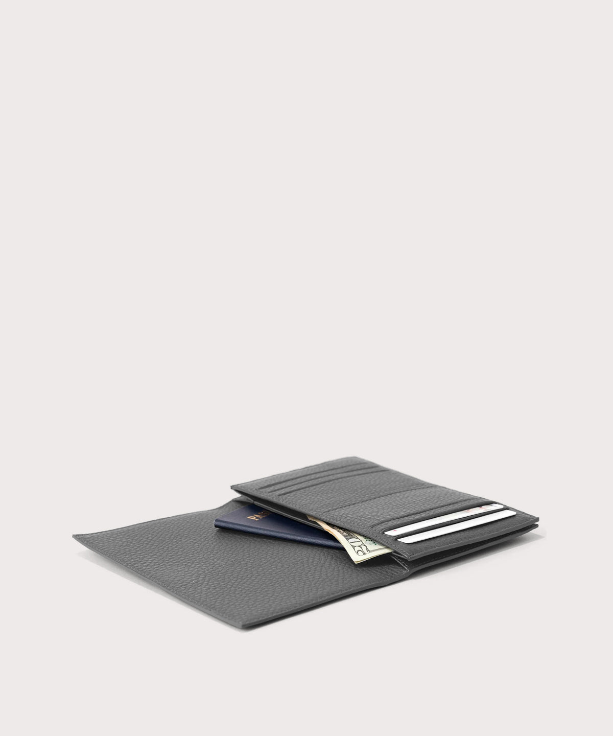dagne-dover-accordion-travel-wallet-in-graphite-leather-passport-holder-with-car image 2