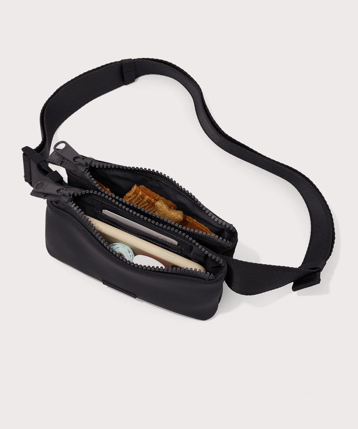 dagne-dover-bennie-sling-in-onyx-dual-pouch-hands-free-crossbody-with-water-repe image 6