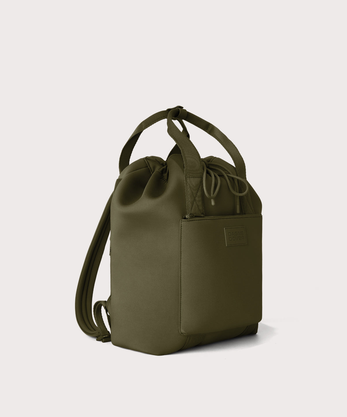 dagne-dover-rhys-backpack-in-dark-moss-convertible-backpack-and-tote-with-14-inc image 3