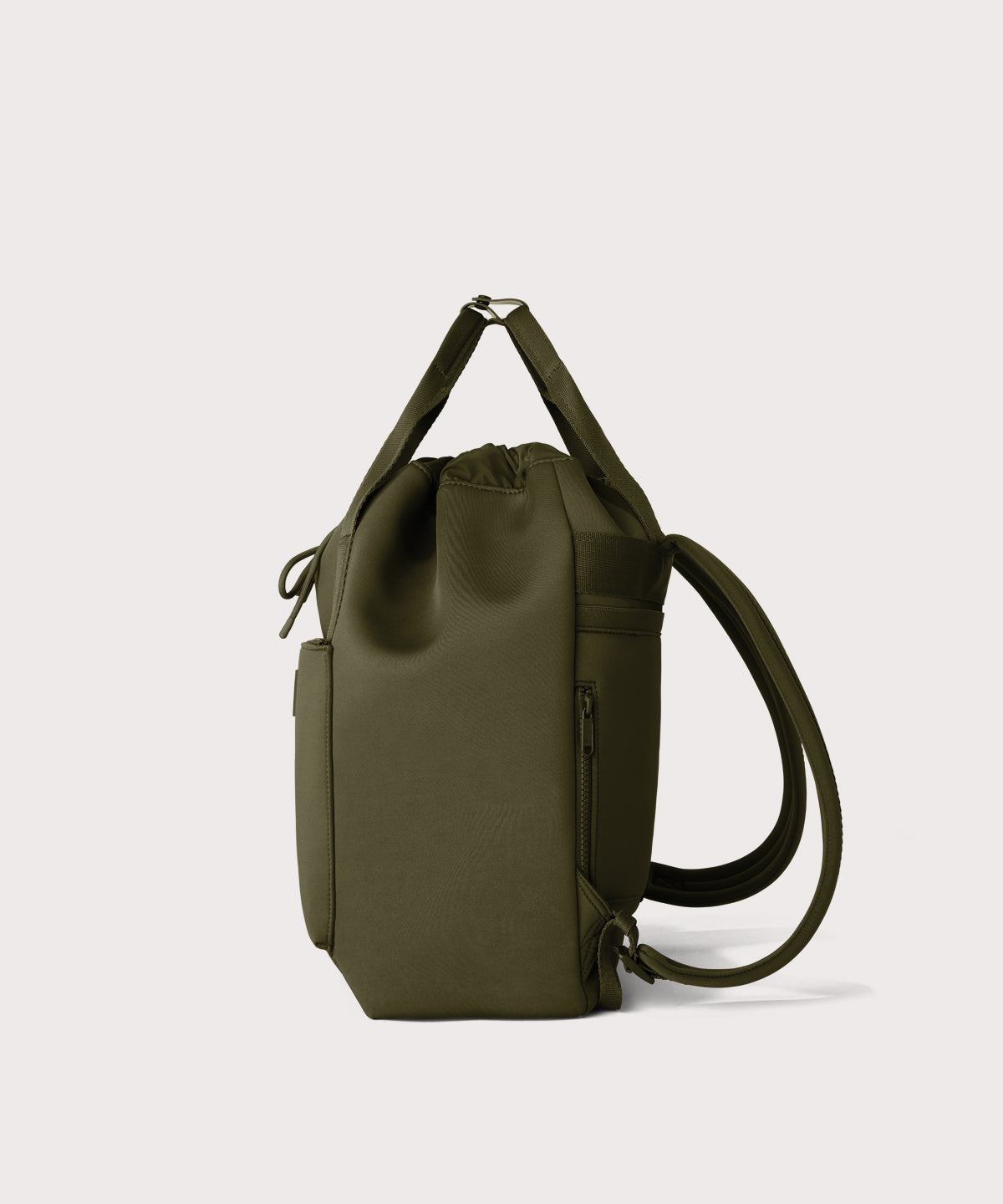 dagne-dover-rhys-backpack-in-dark-moss-convertible-backpack-and-tote-with-14-inc image 5