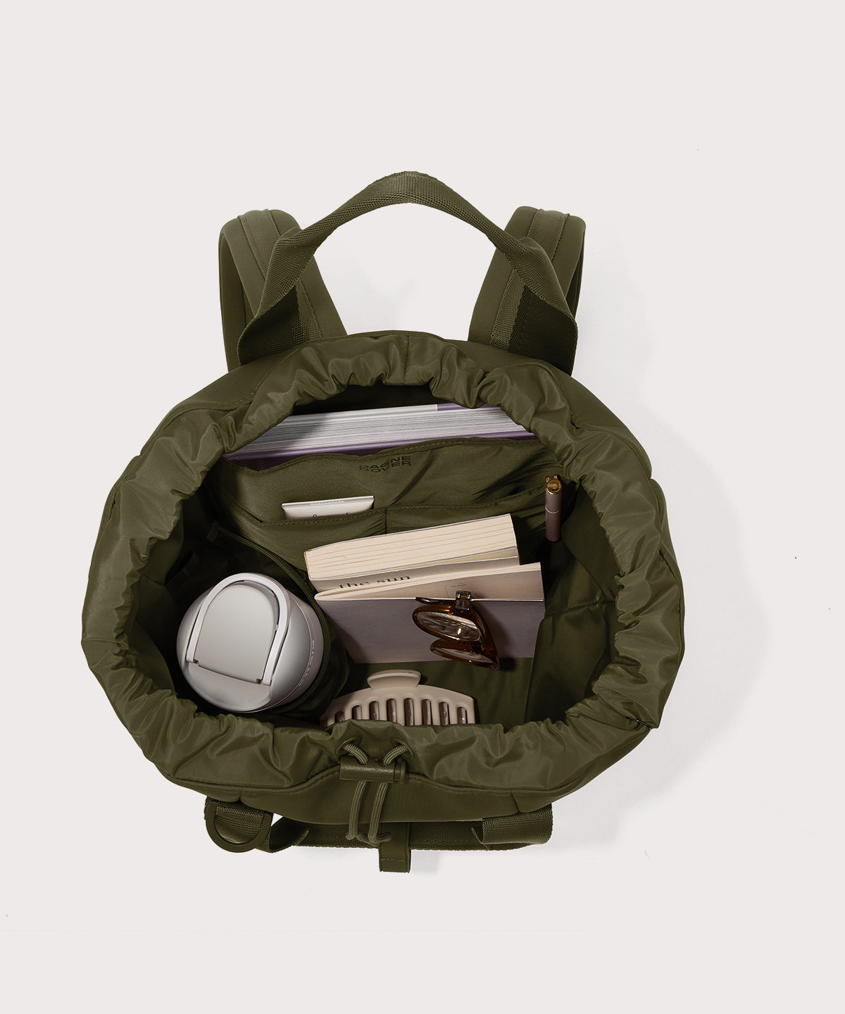 dagne-dover-rhys-backpack-in-dark-moss-convertible-backpack-and-tote-with-14-inc image 2