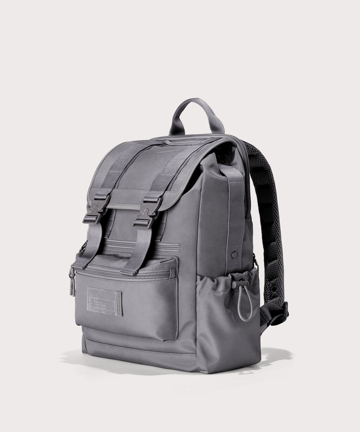 dagne-dover-brooklyn-backpack-in-ash-flap-top-travel-laptop-backpack-with-water- image 3