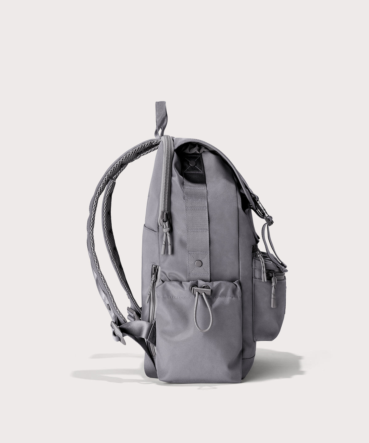 dagne-dover-brooklyn-backpack-in-ash-flap-top-travel-laptop-backpack-with-water- image 5