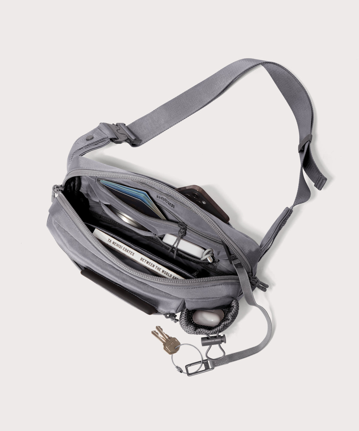 dagne-dover-cairo-sling-bag-in-ash-travel-sling image 2