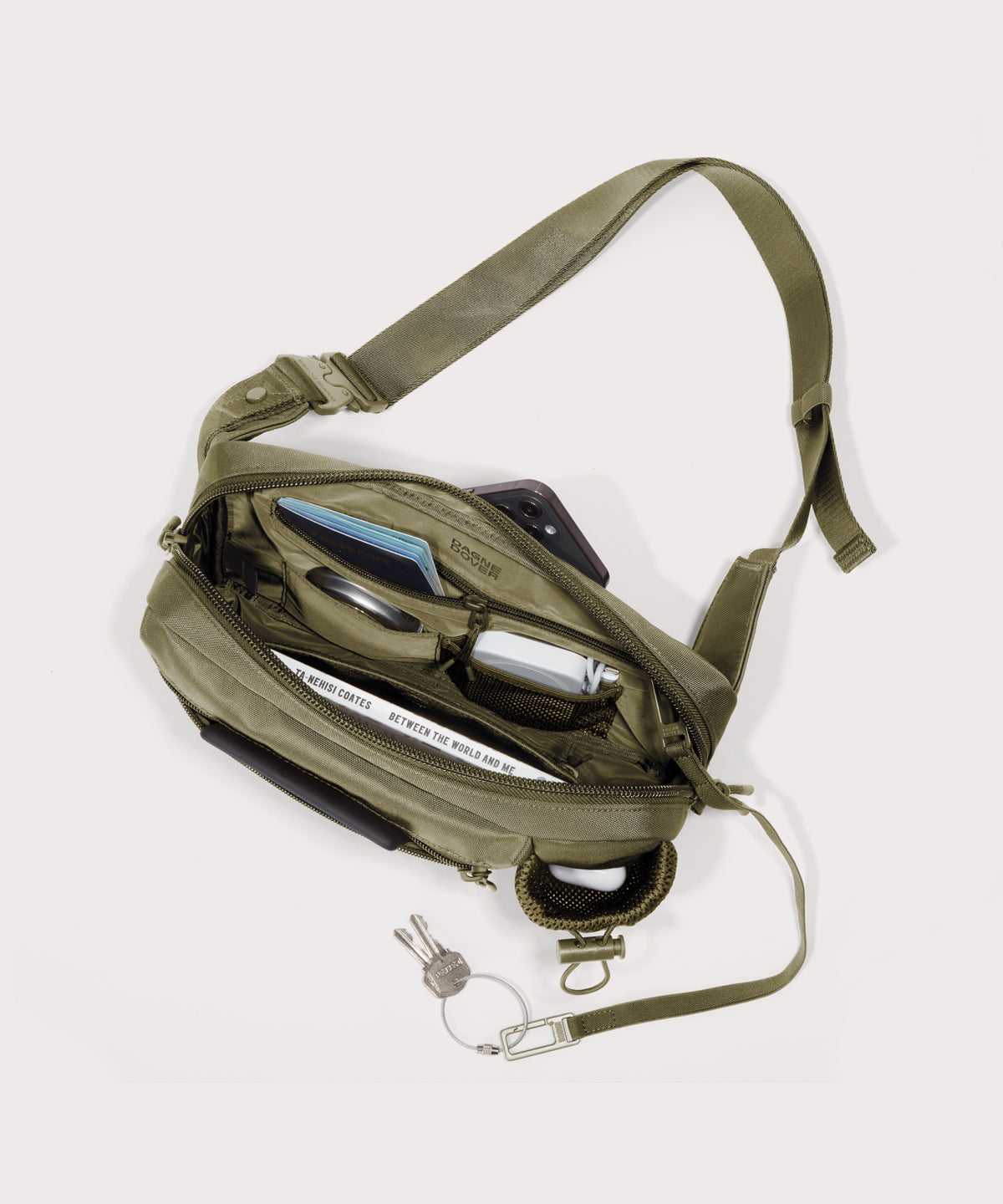 dagne-dover-cairo-sling-bag-in-dark-moss image 2