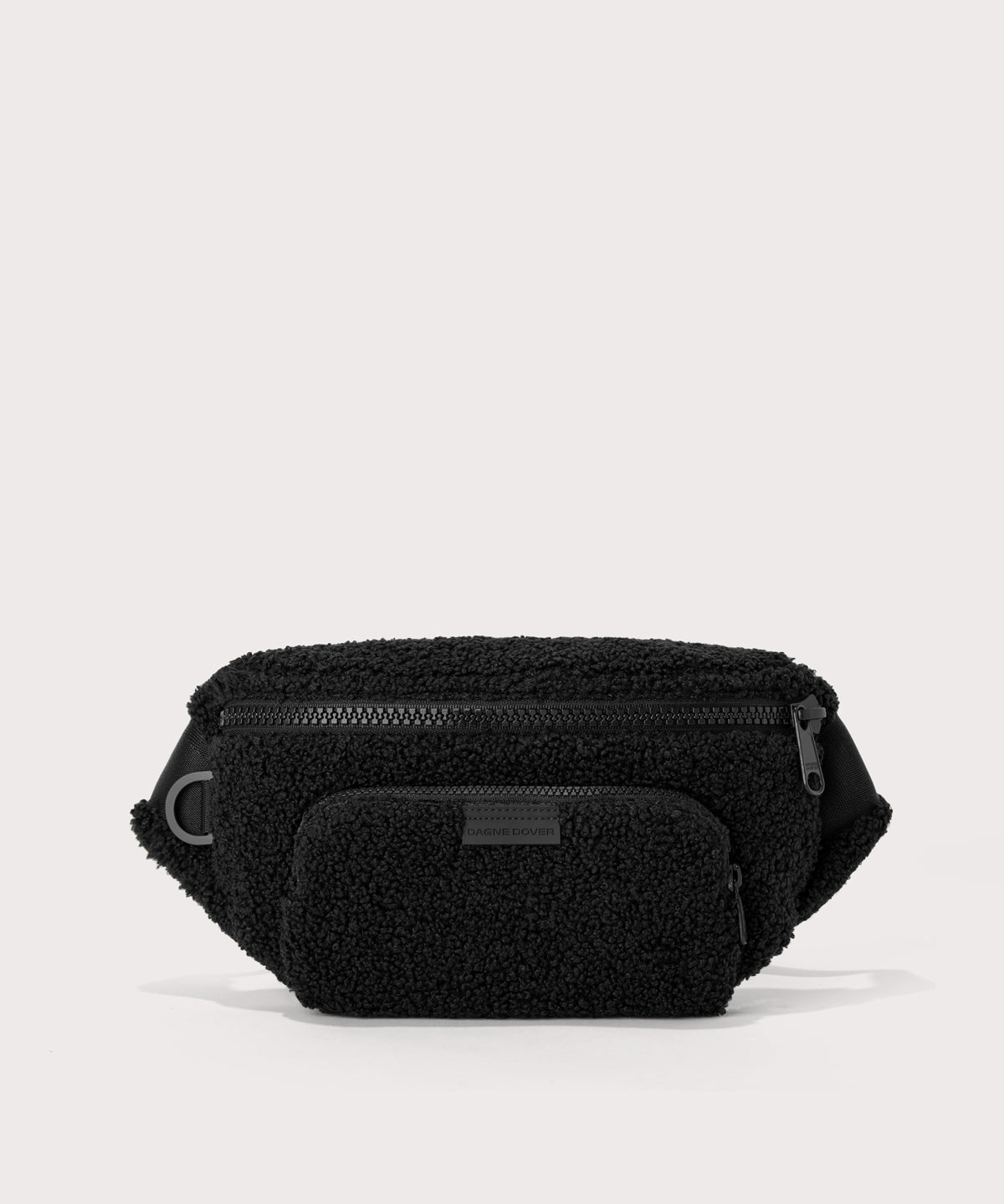dagne-dover-jax-large-fanny-pack-in-onyx-shearling image 1