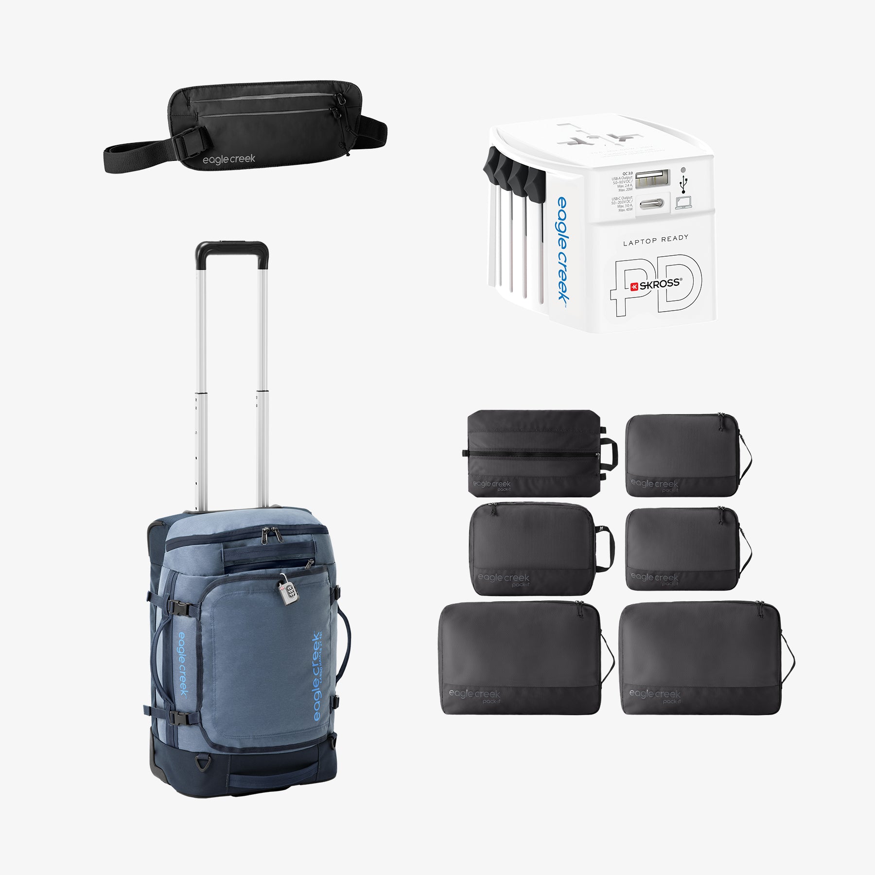 eagle-creek-global-travel-bundle-cargo-hauler-xt-21-5-pack-it-reveal-extended-st image 2