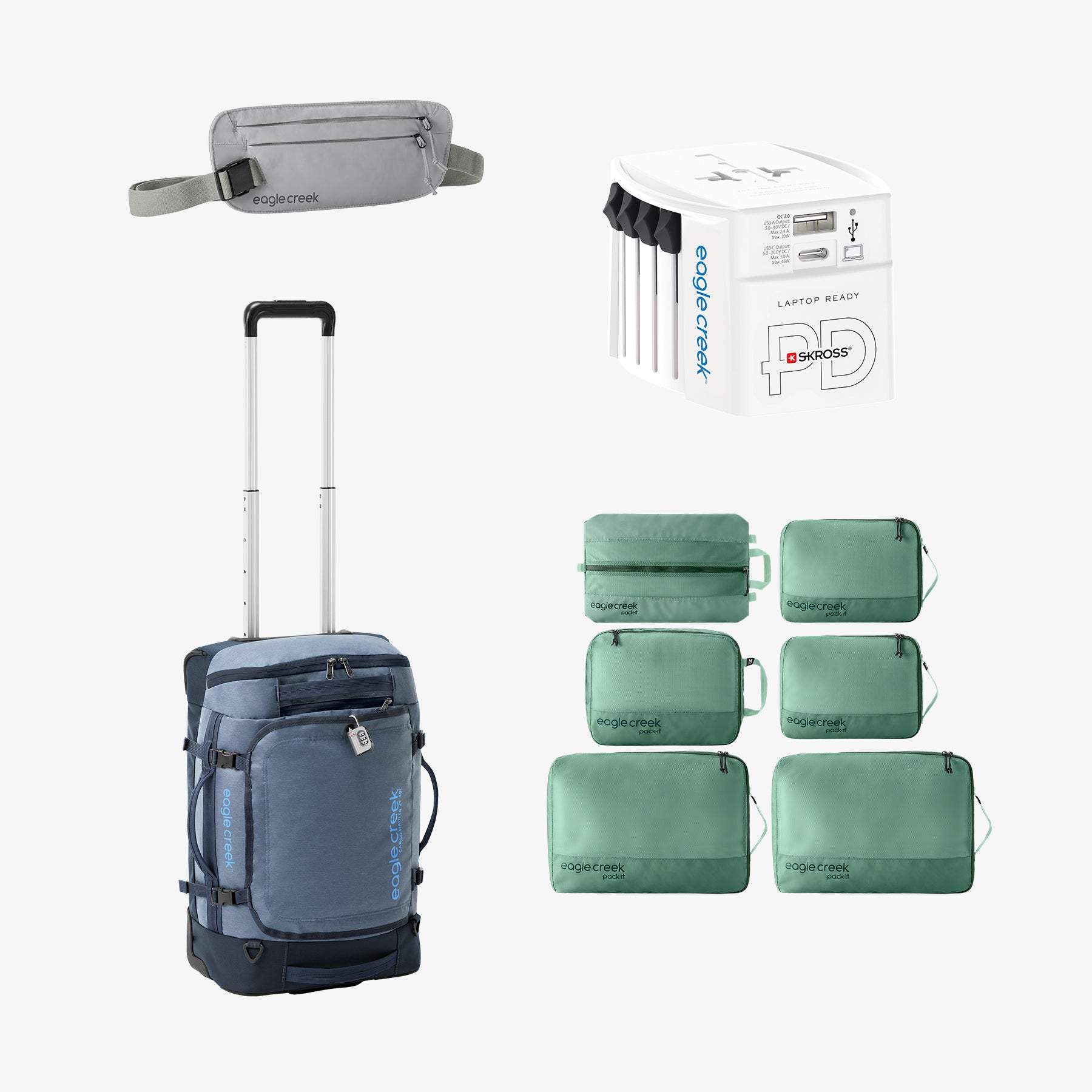 eagle-creek-global-travel-bundle-cargo-hauler-xt-21-5-pack-it-reveal-extended-st image 4