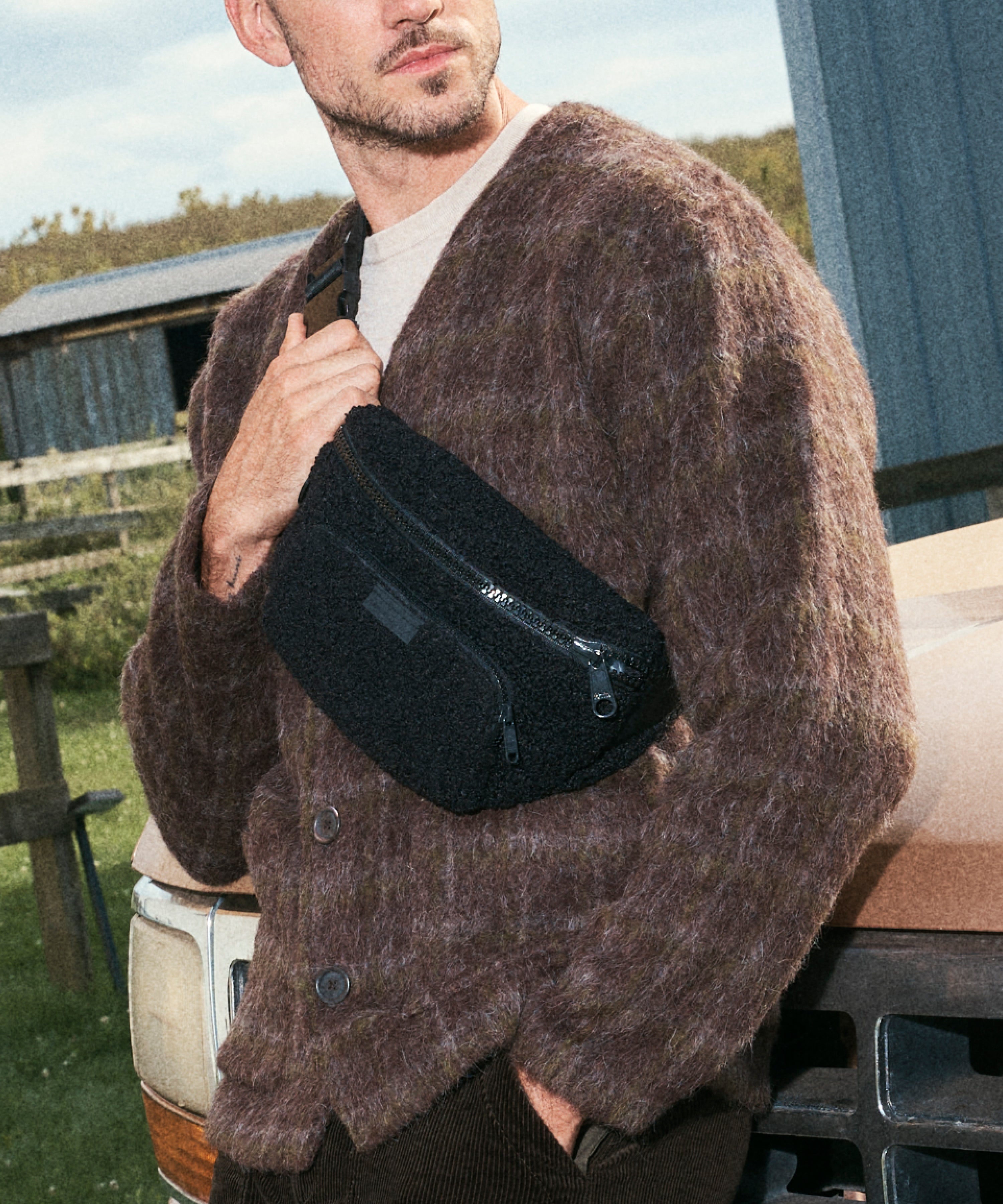 dagne-dover-jax-large-fanny-pack-in-onyx-shearling image 5